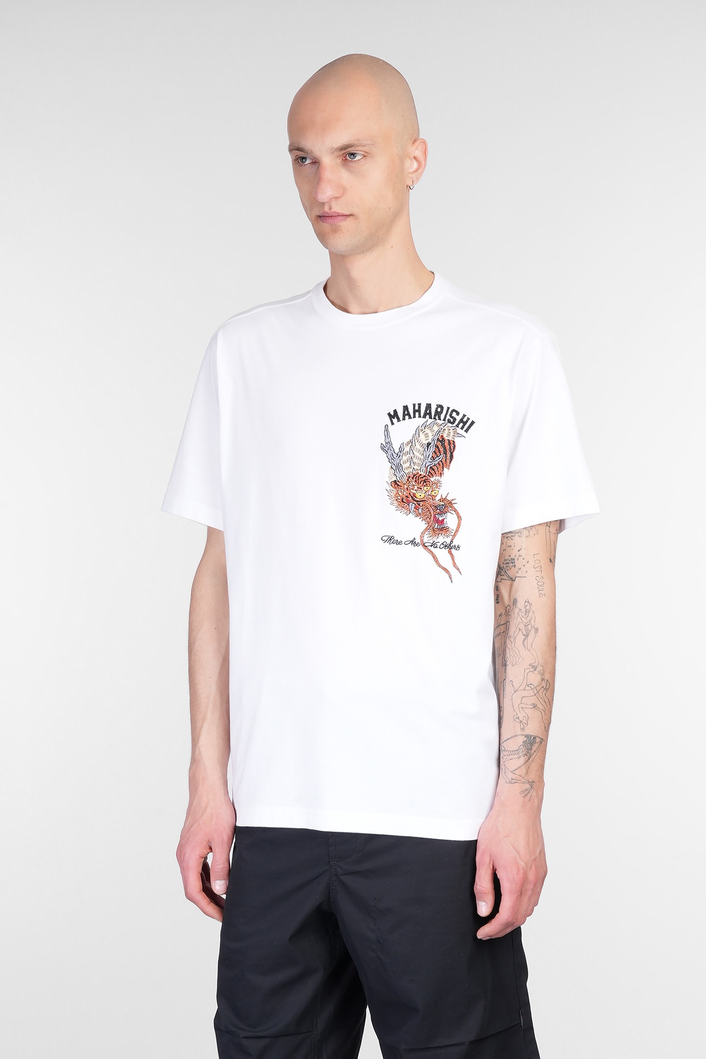 Maharishi T-shirt In White Cotton
