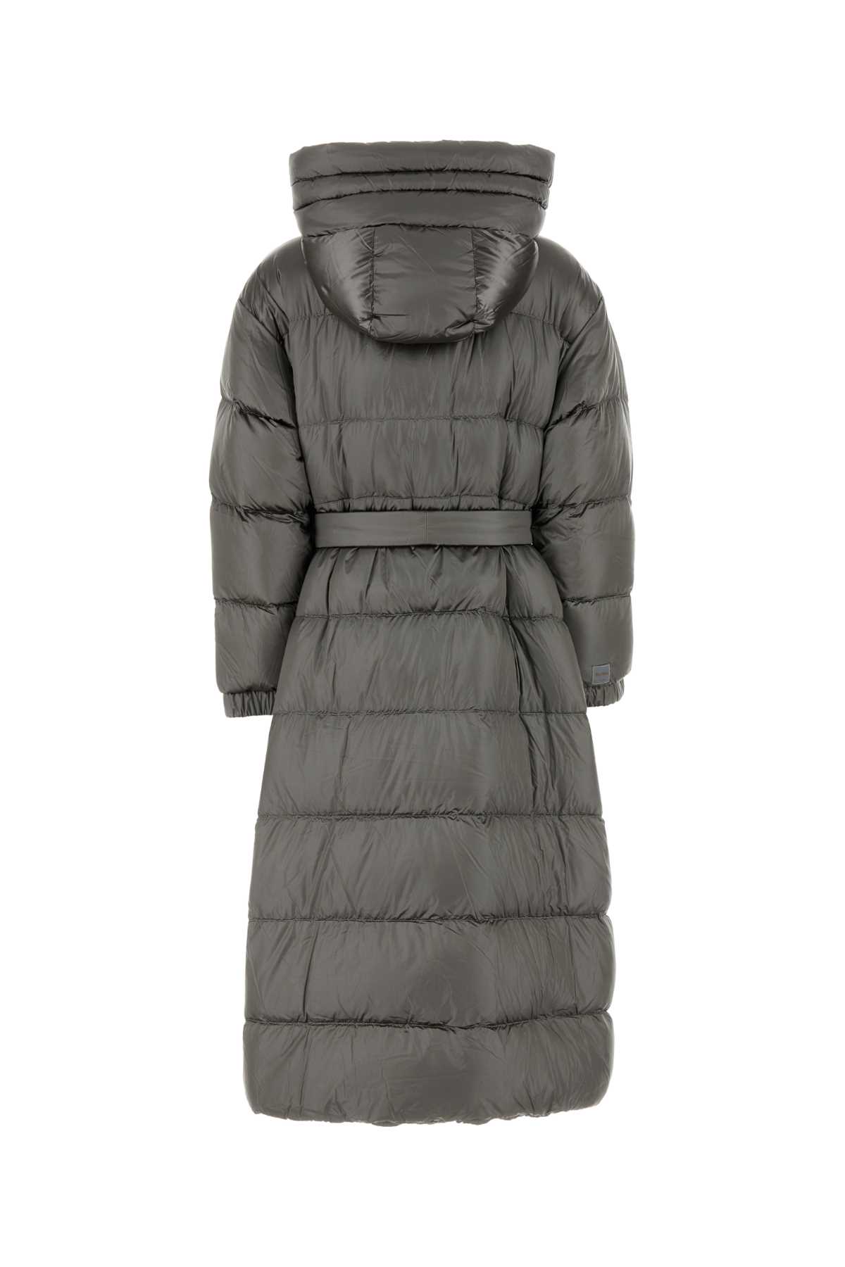 Max Mara The Cube Dark Grey Nylon Spacev Down Jacket In Gray