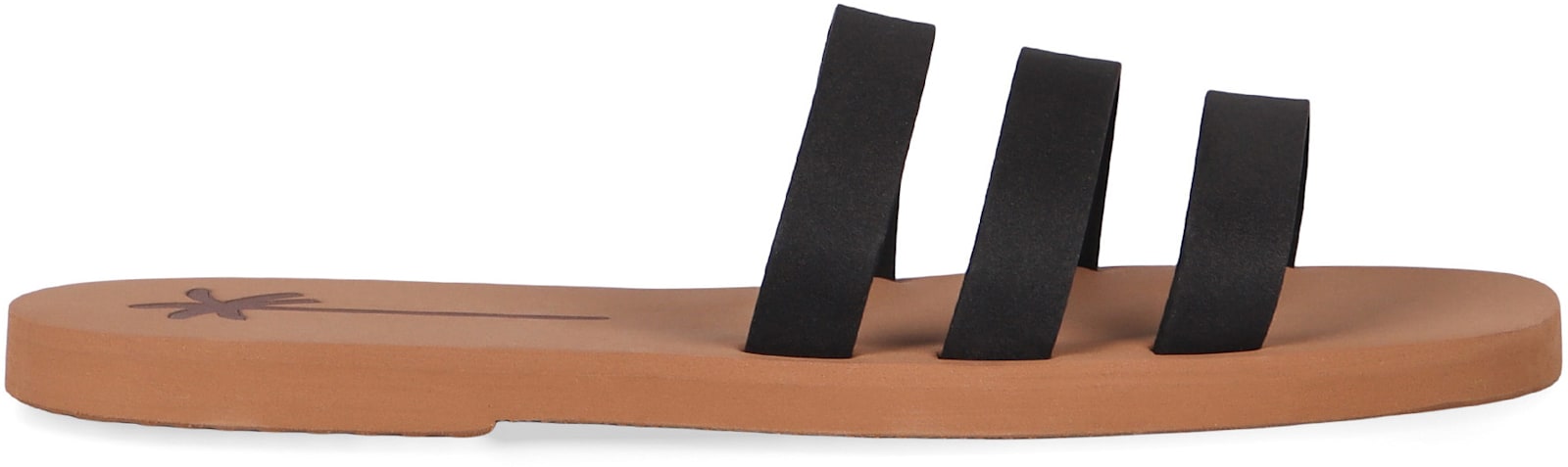 Manebi Eva Flat Sandals In Black