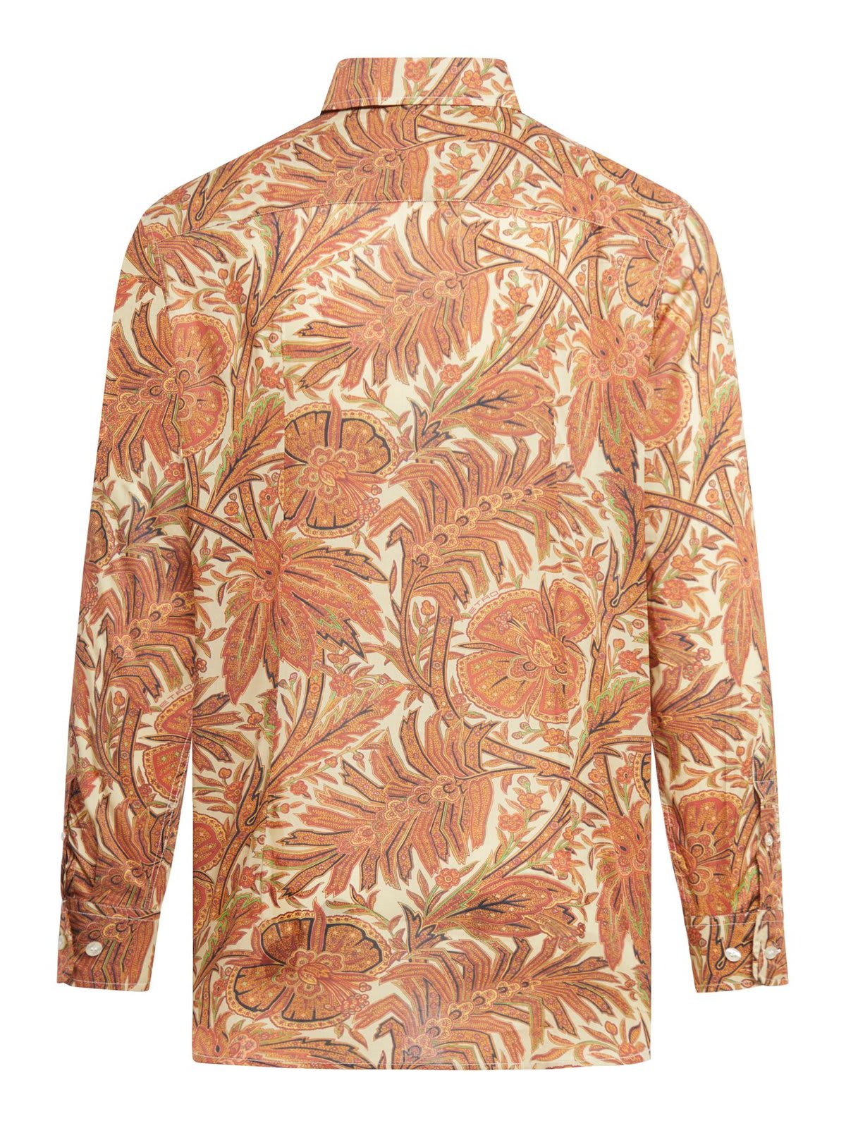 Shop Etro Floral-printed Long-sleeved Shirt