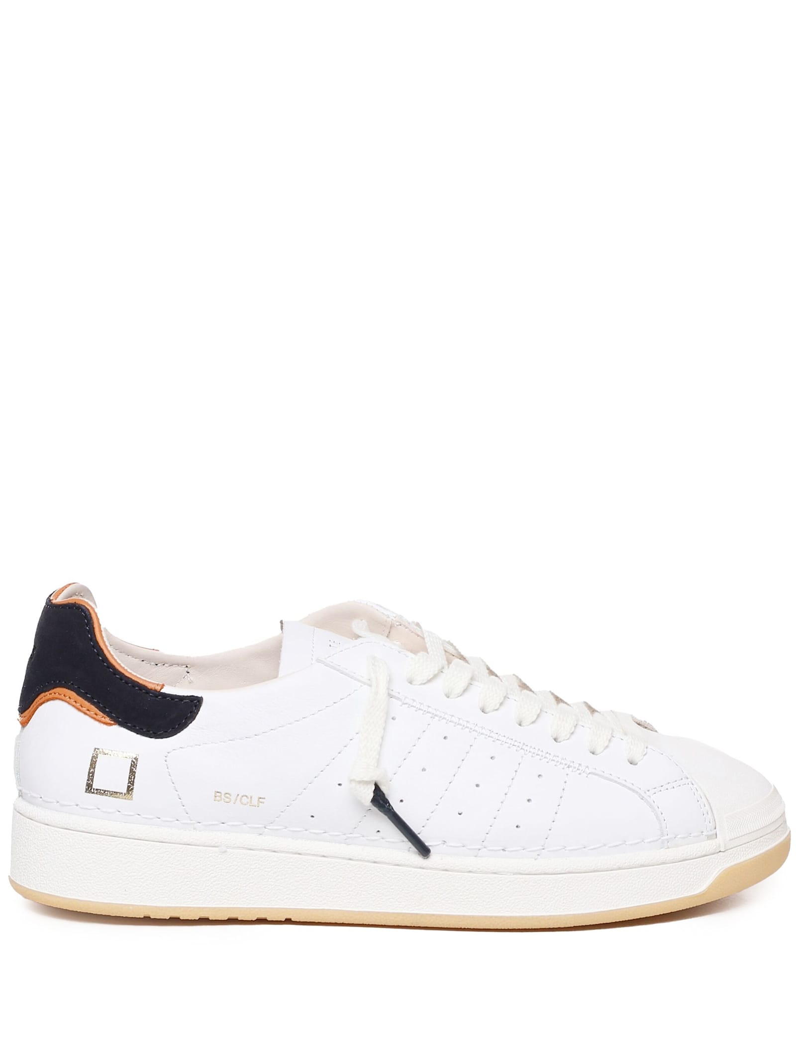 D. A.T. E. Sneakers Base In Pelle E Suede White Blue