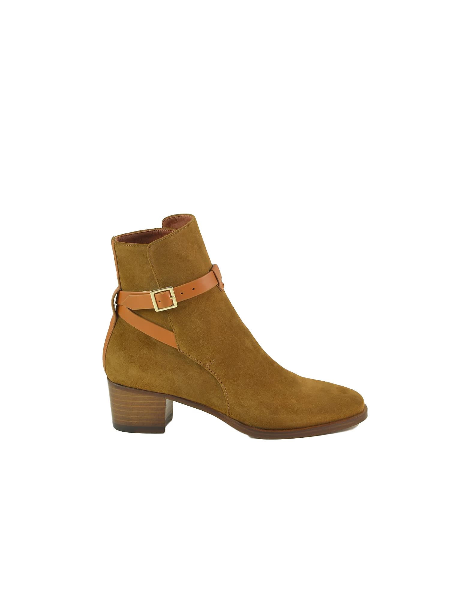 Lautre Chose Brown Suede And Leather Booties