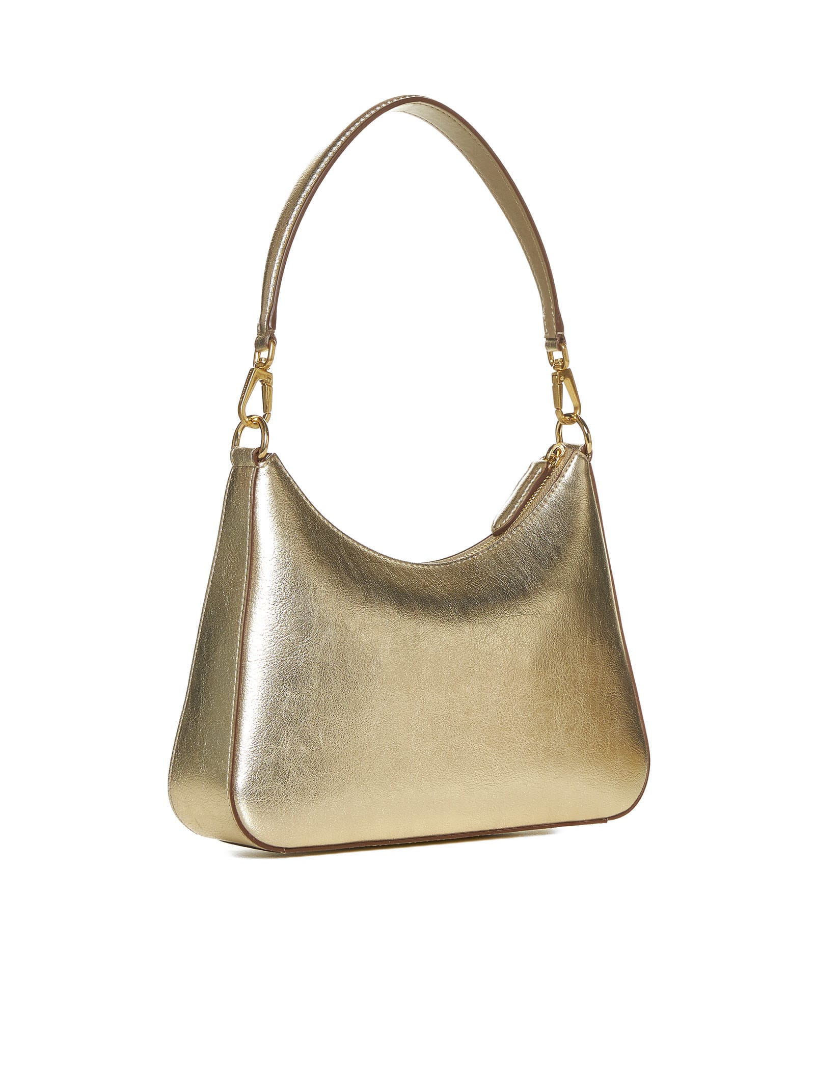 Shop Stella Mccartney Shoulder Bag In Light Gold