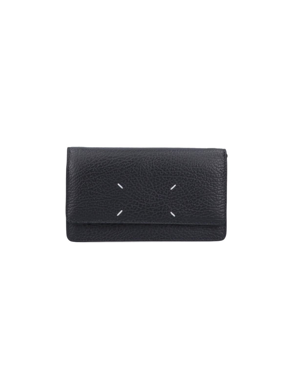 Shop Maison Margiela Recicla Chain Wallet In Black