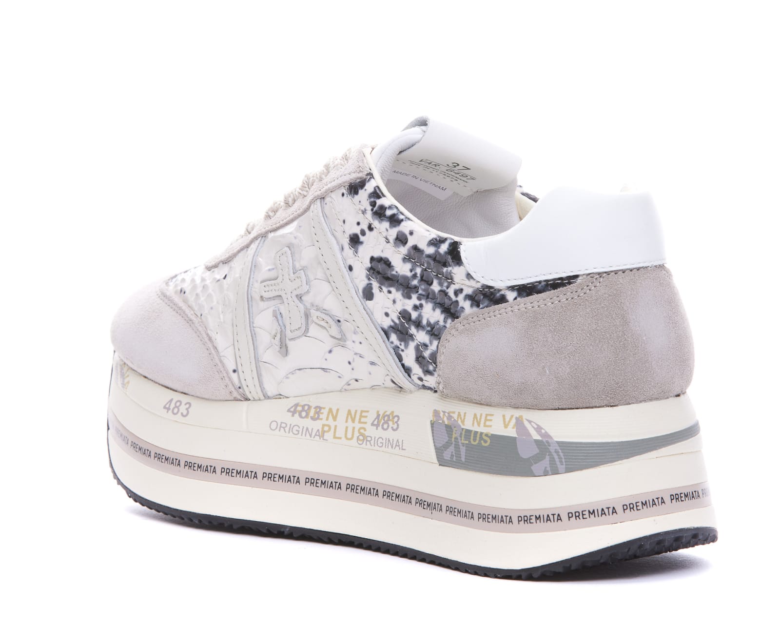 Shop Premiata Beth Sneakers In White