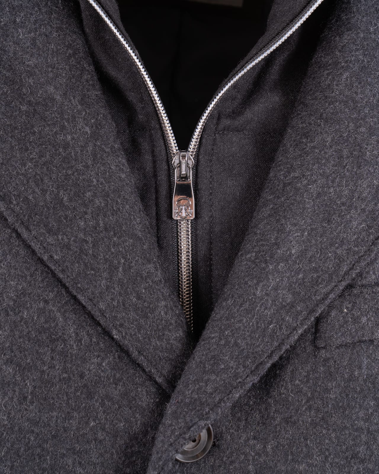 Shop Corneliani Coats Anthracite