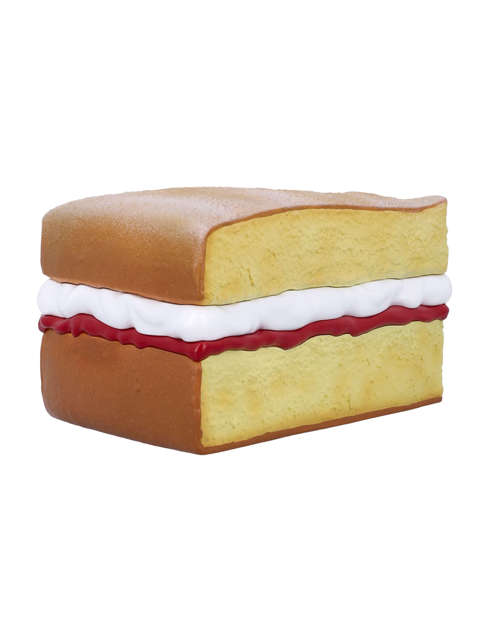 Jw Anderson Victoria Sponge Multicolor Clutch With Magnetic Closure In Resin Woman In Beige