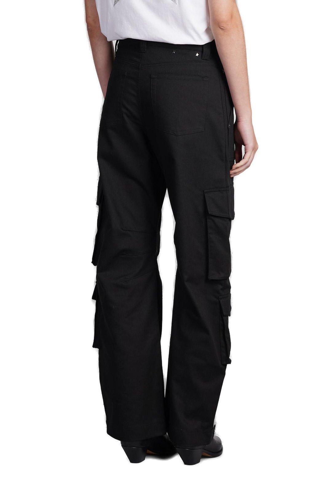 Shop Golden Goose Straight-leg Cargo Trousers In Black