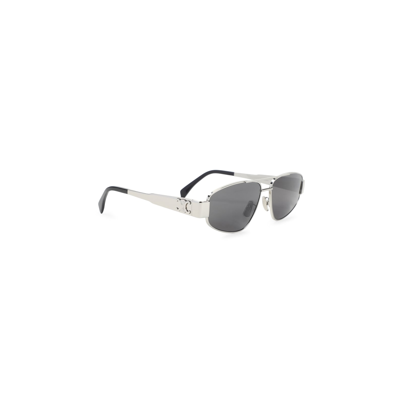 Celine Triomphe Metal 03 Sunglasses In Silver