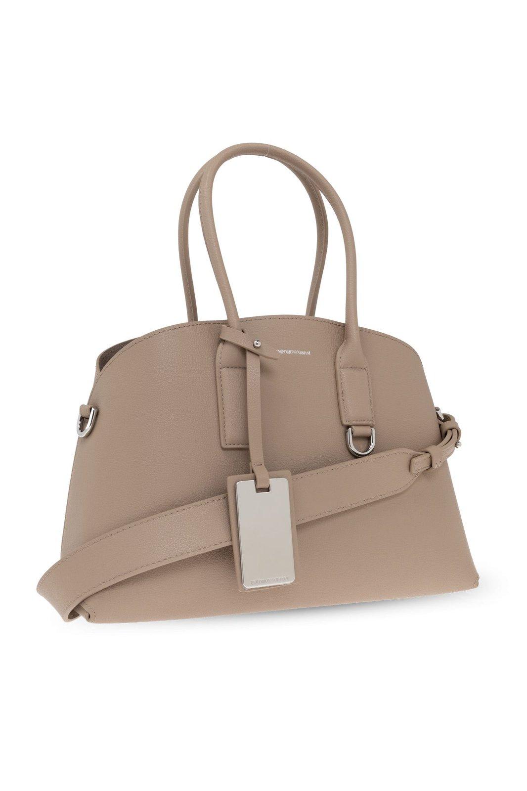 Shop Emporio Armani Bag Of Type Shopper In Visone