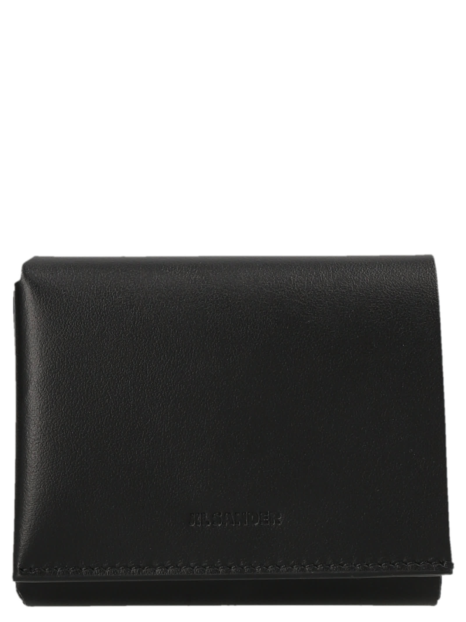 Jil Sander Origami Wallet In Black