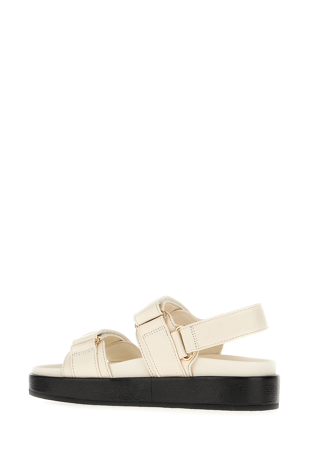 Shop Tory Burch Ivory Leather Kira Sandals In New Ivory