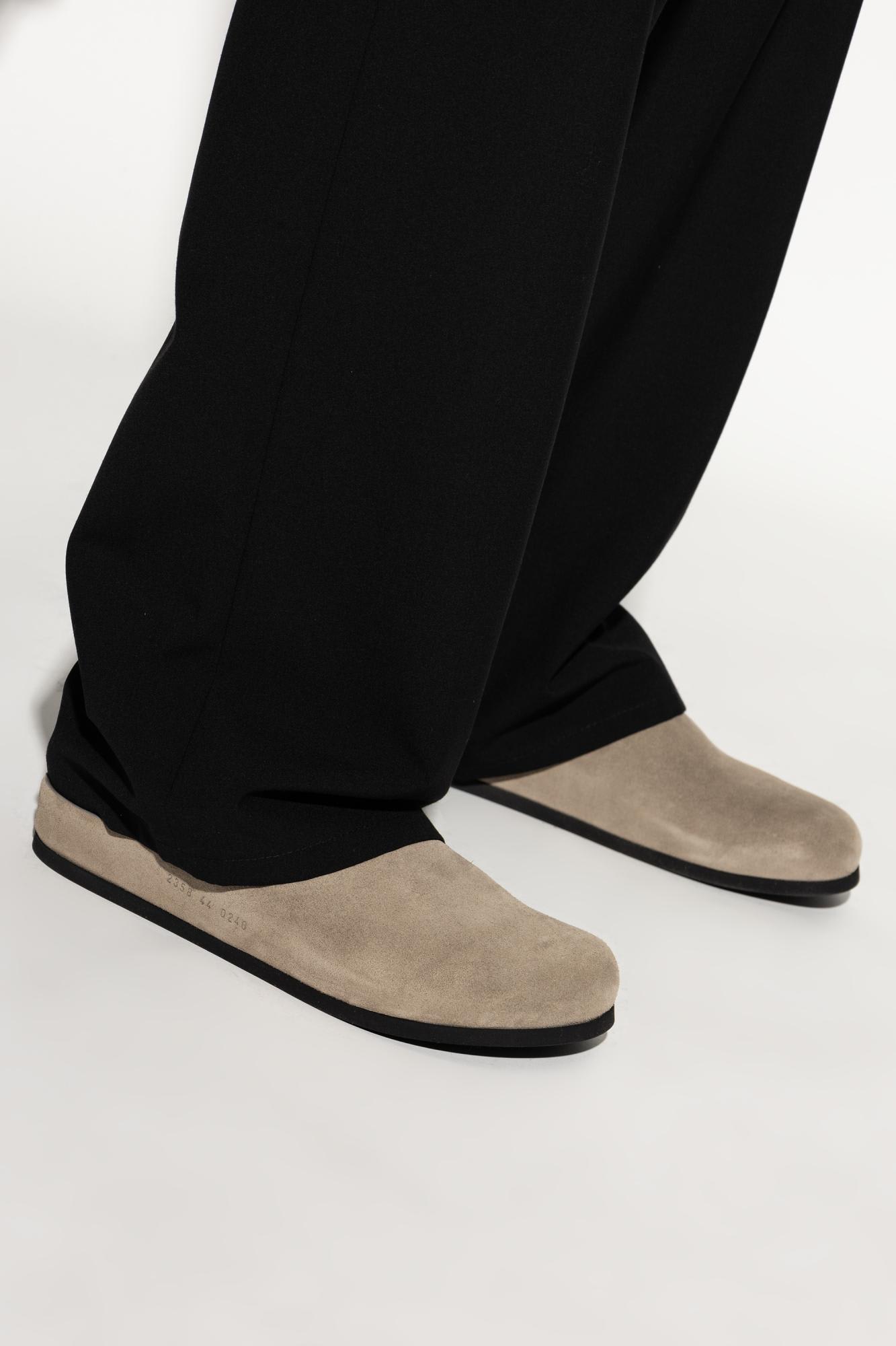 Common Projects Slip-on Suede Clogs In Neutral