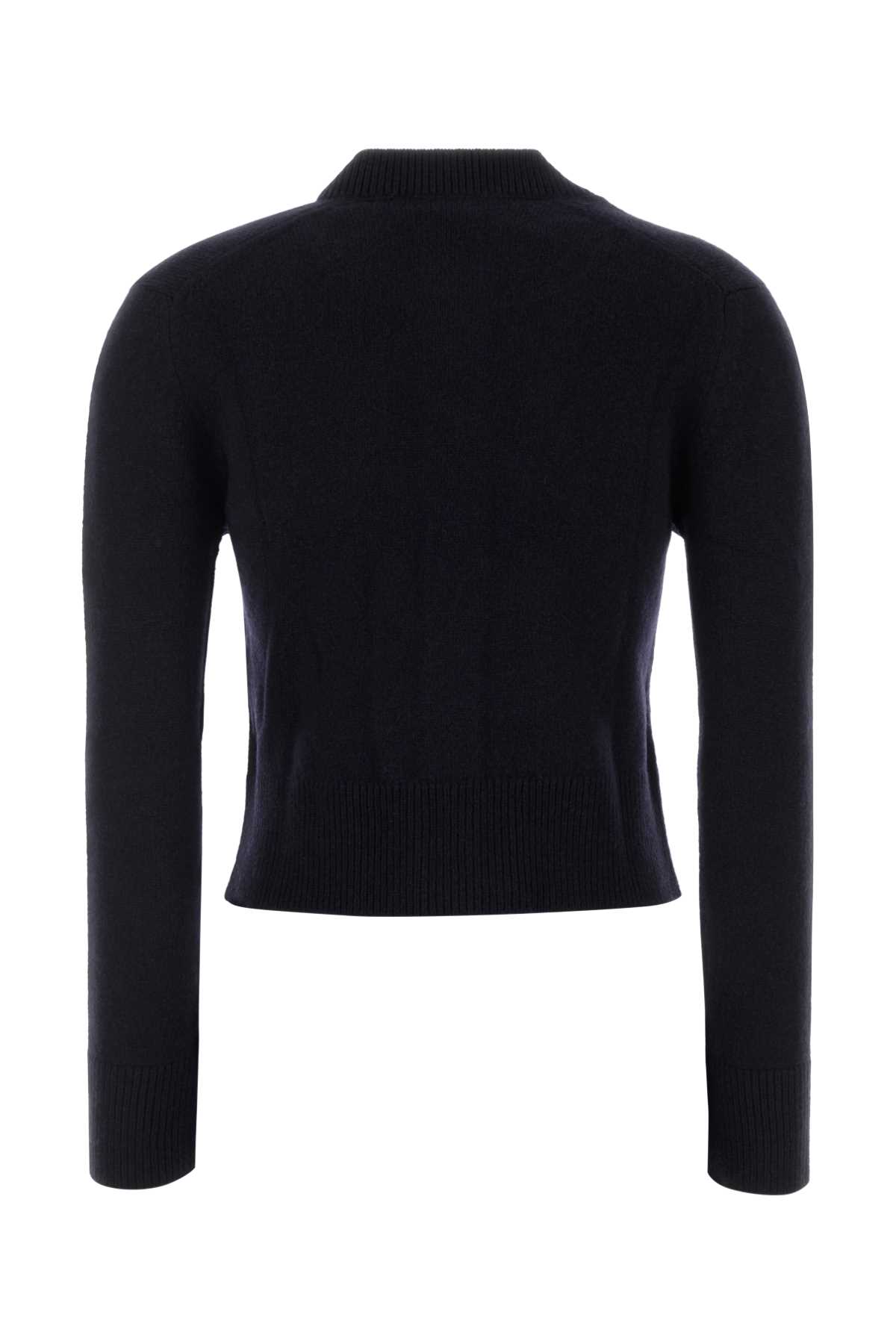 Maison Kitsuné Maison Kitsune Midnight Blue Wool Cardigan In Blue
