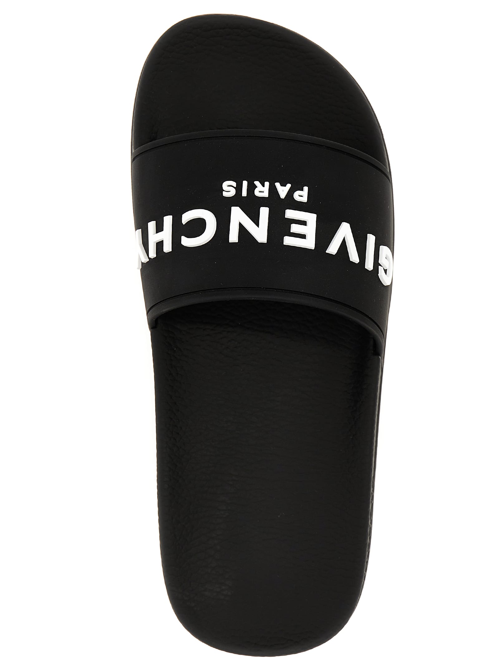 Shop Givenchy Logo Slides In Black