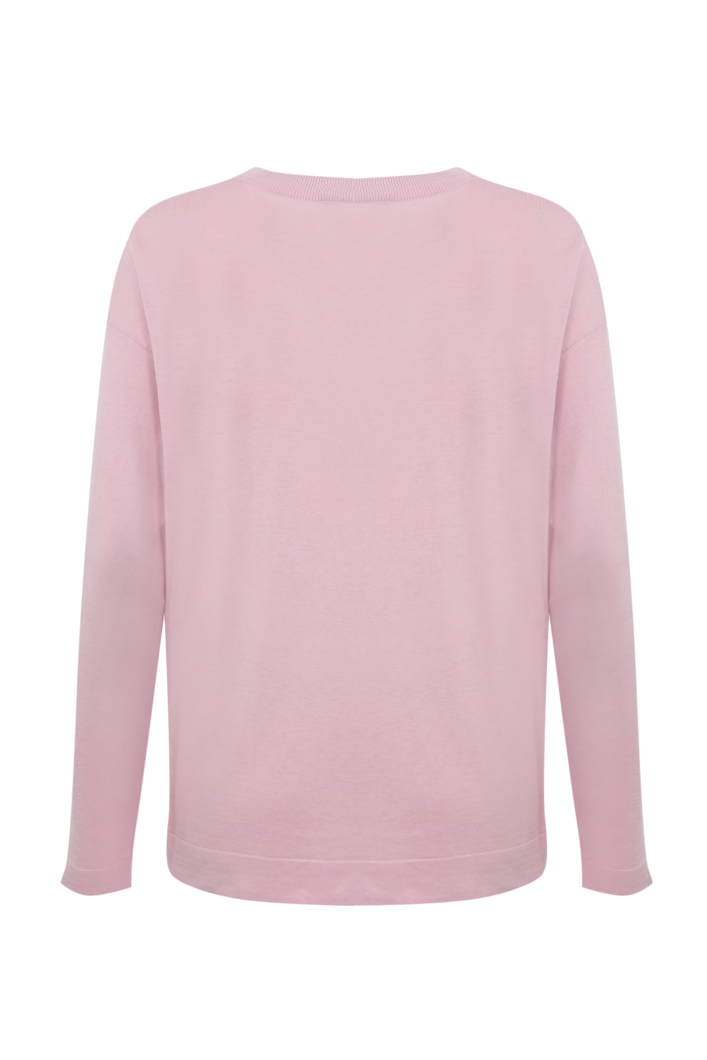 Weekend Max Mara Rania Sweater In Silk And Cotton Yarn In Rose Berry