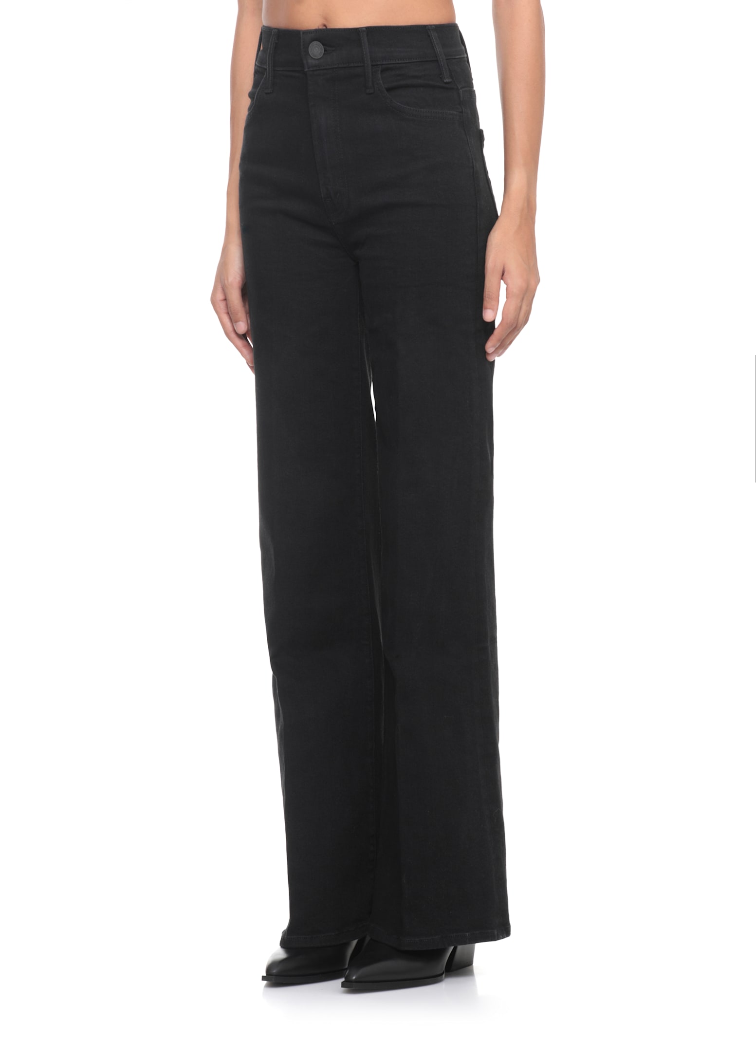 Mother The Roller Sneak Flared Jeans In Multi