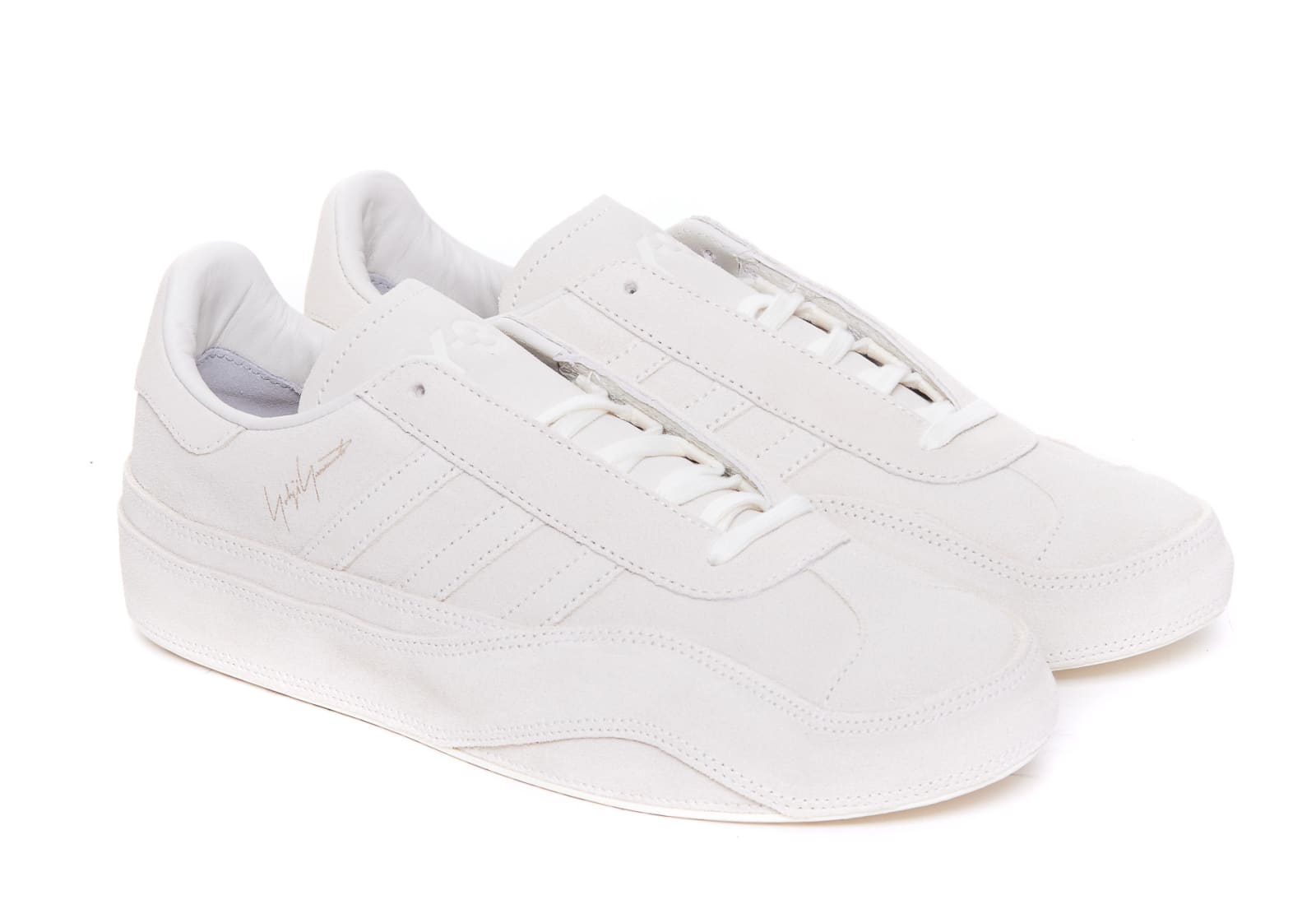 Shop Y-3 Gazelle Sneakers In White