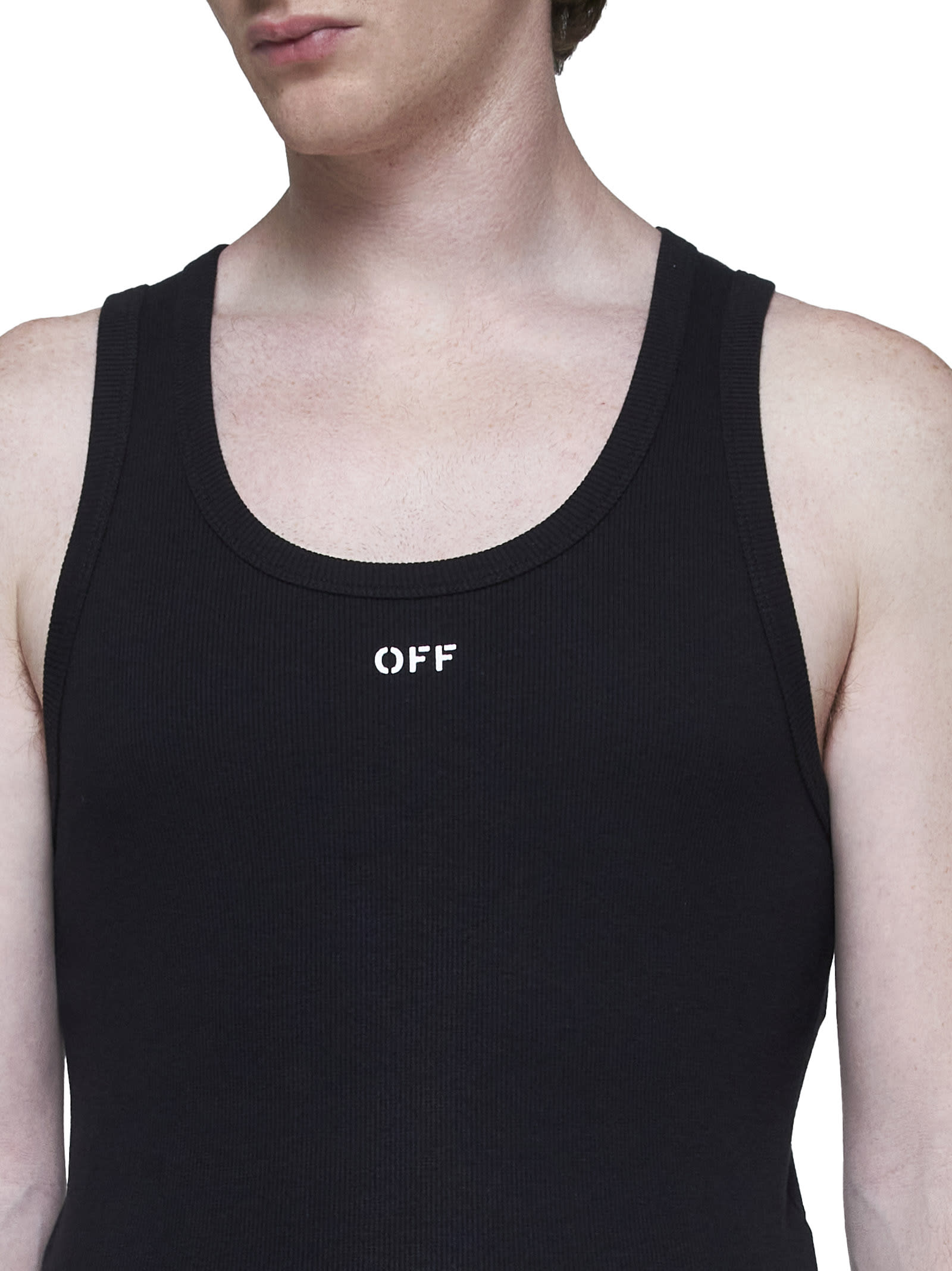 Shop Off-white Top In Black