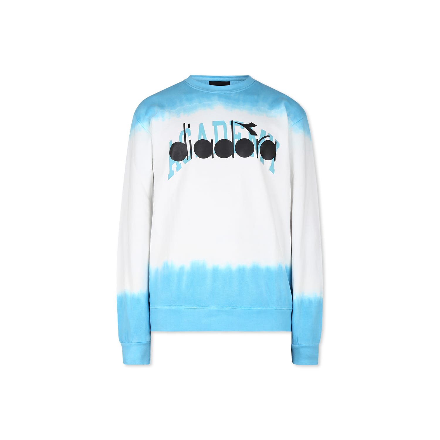 Diadora White Sweatshirt For Boy With Logo In Multicolor