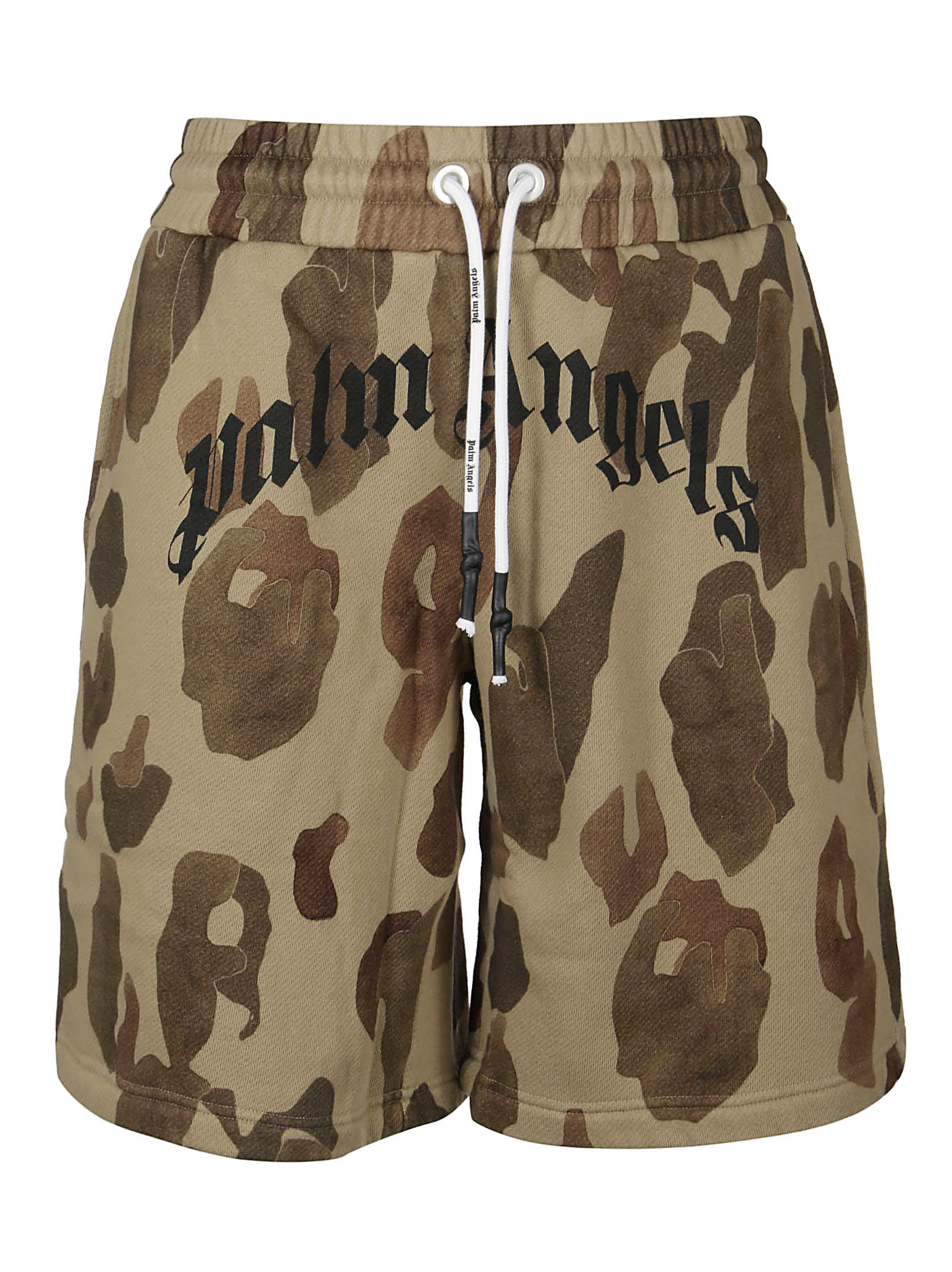 PALM ANGELS SWEATSHORT CAMO,PMCI010S21FAB001 5610 MILITARY BLACK