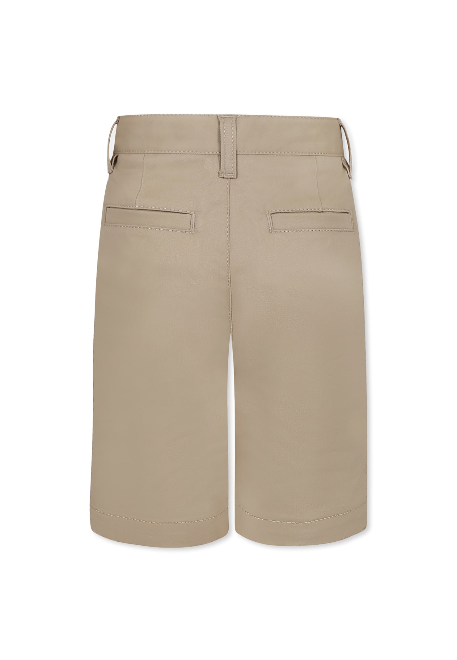 Hugo Boss Beige Shorts For Boy In Multi