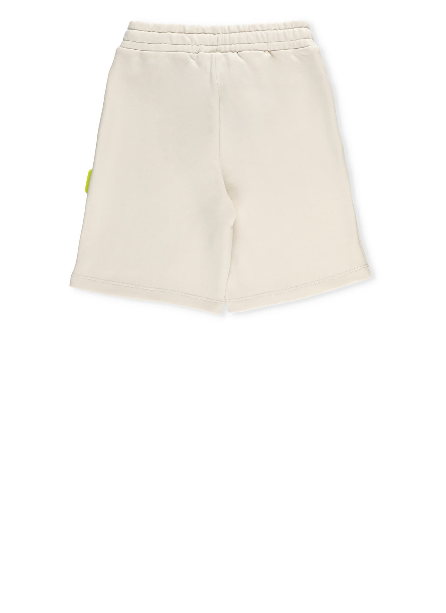 Shop Barrow Shorts With Logo In Crema/cream