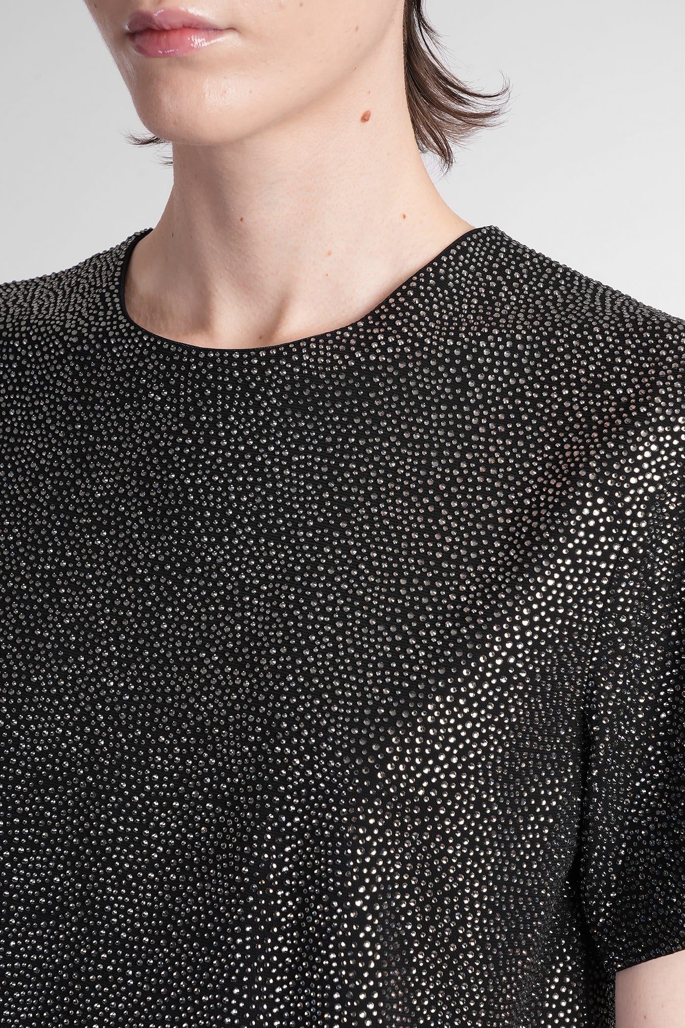 Shop Giuseppe Di Morabito T-shirt In Black Viscose