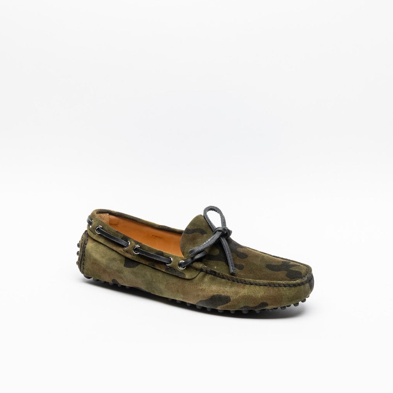 Kud006 Camouflage Suede Driving Loafer