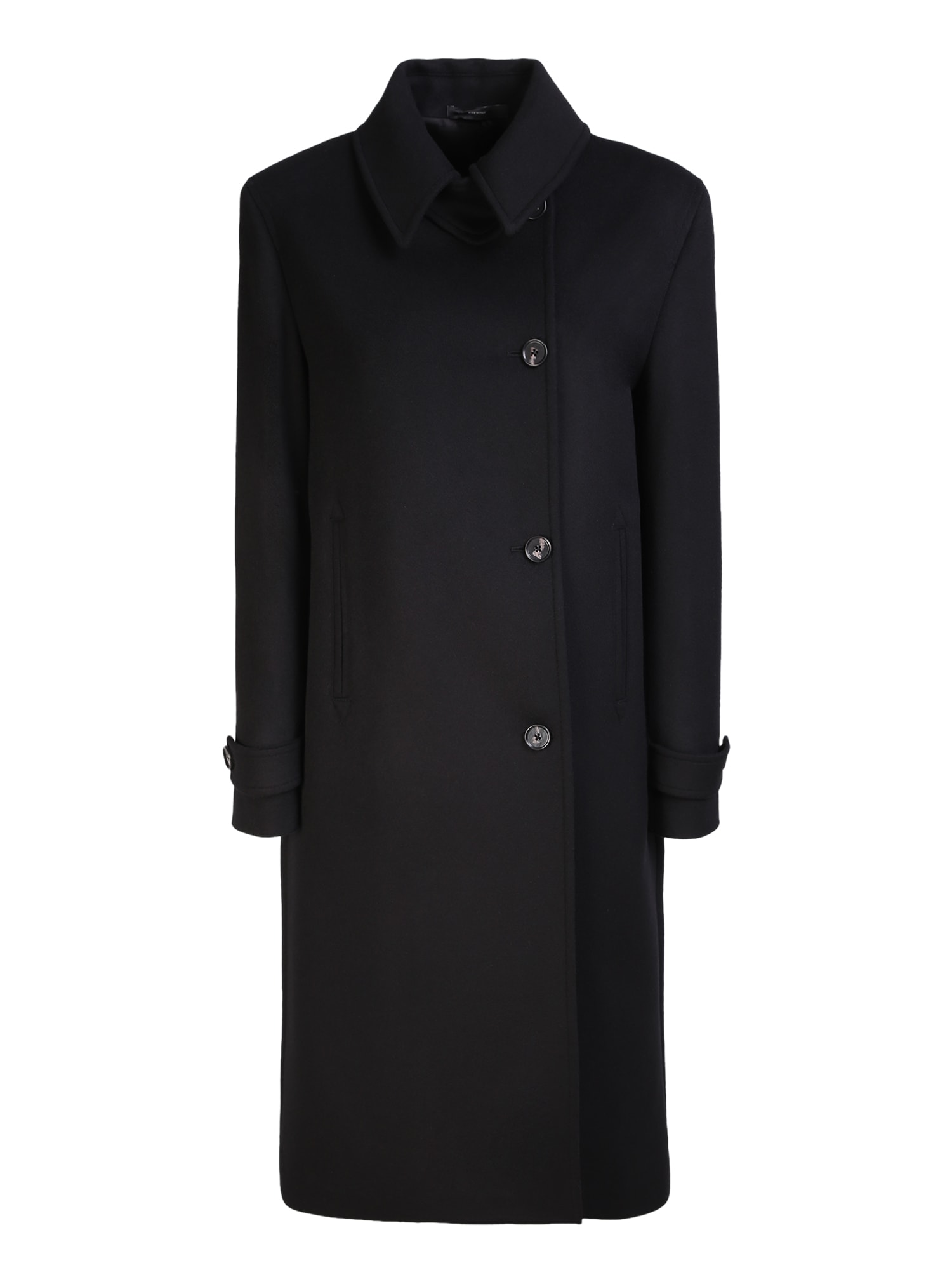 Paul Smith Black Wool Double-breasted Coat