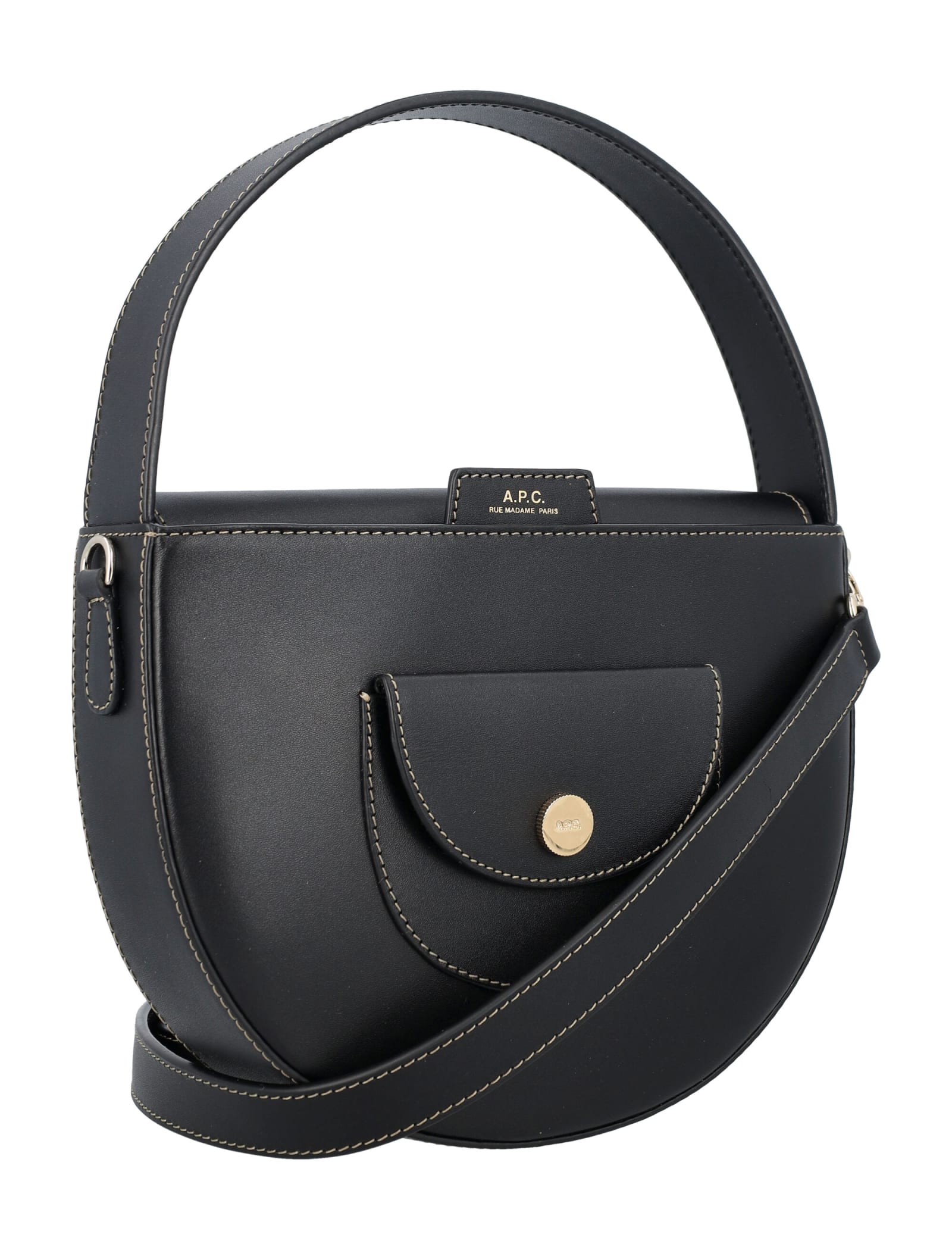 Shop Apc Le Pocket Small Bag In Black