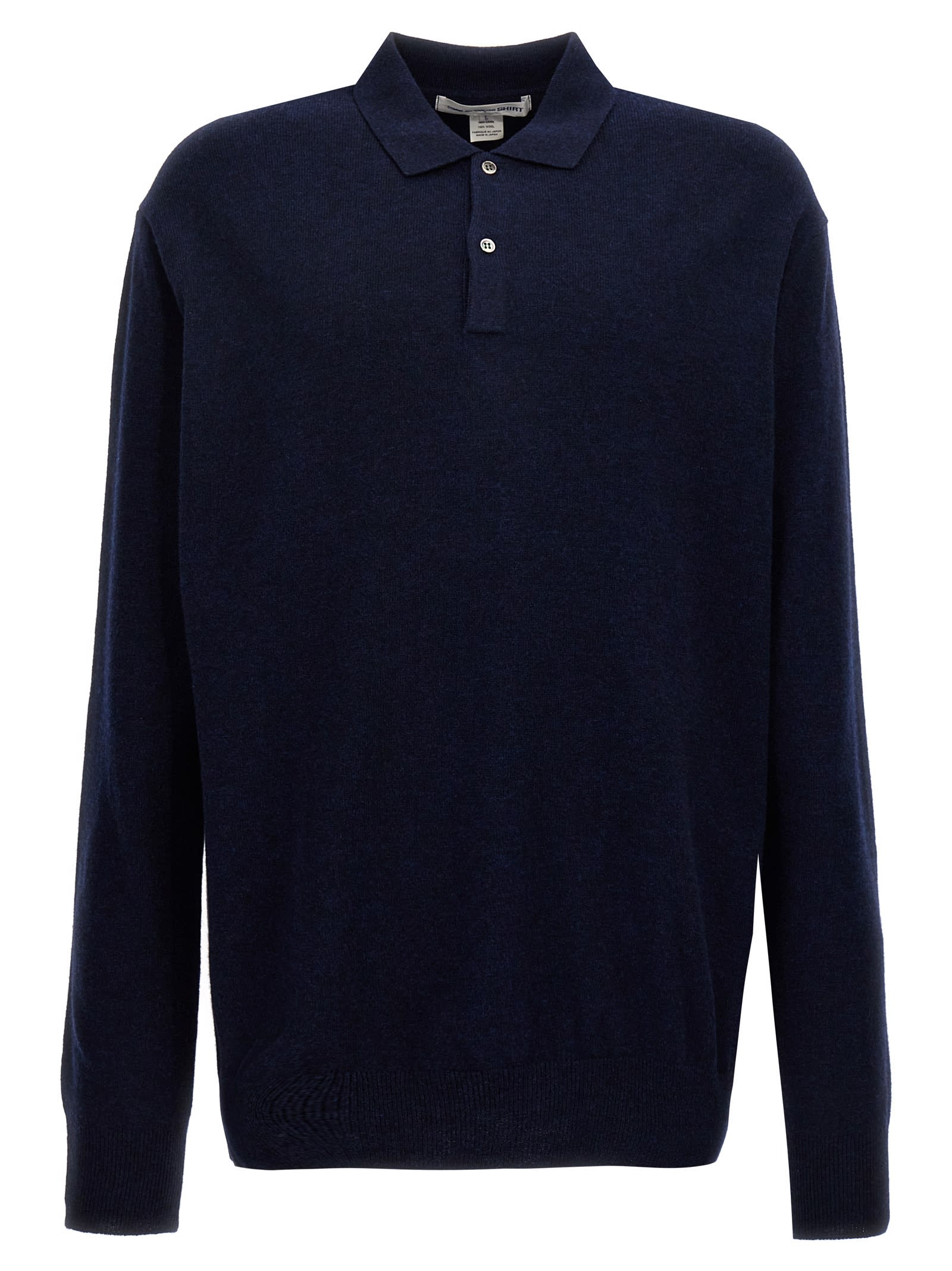 Shop Comme Des Garçons Shirt Polo Sweater In Blue