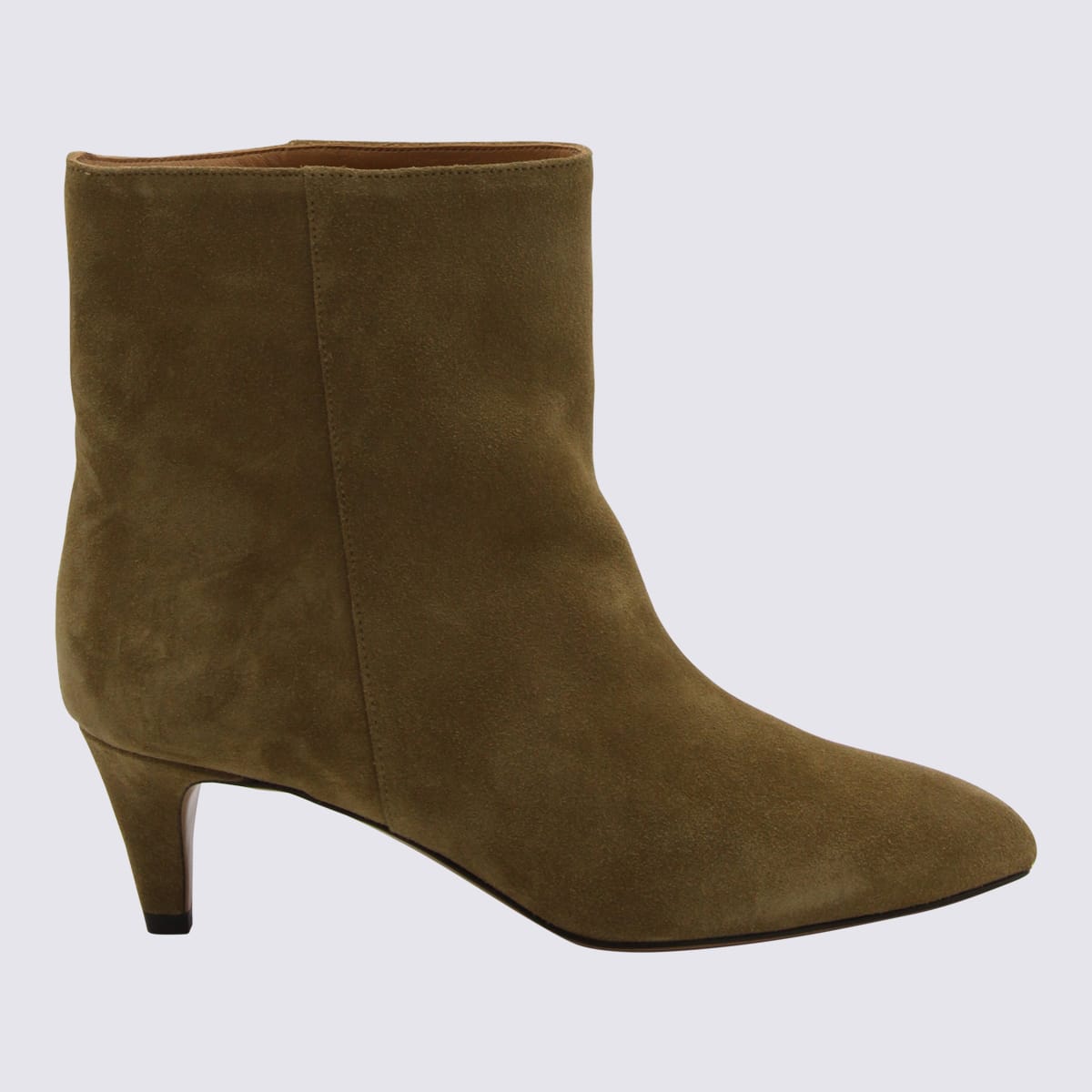 Shop Isabel Marant Taupe Suede Daxi Boots In Beige
