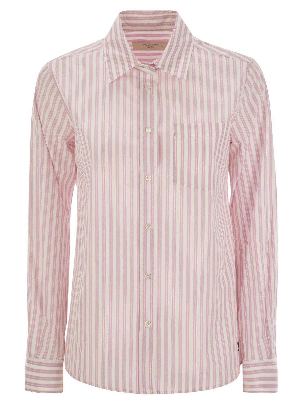 Weekend Max Mara Women's Bahamas Shirt Pink | Size 46 | 2515111081600051 In Rosa