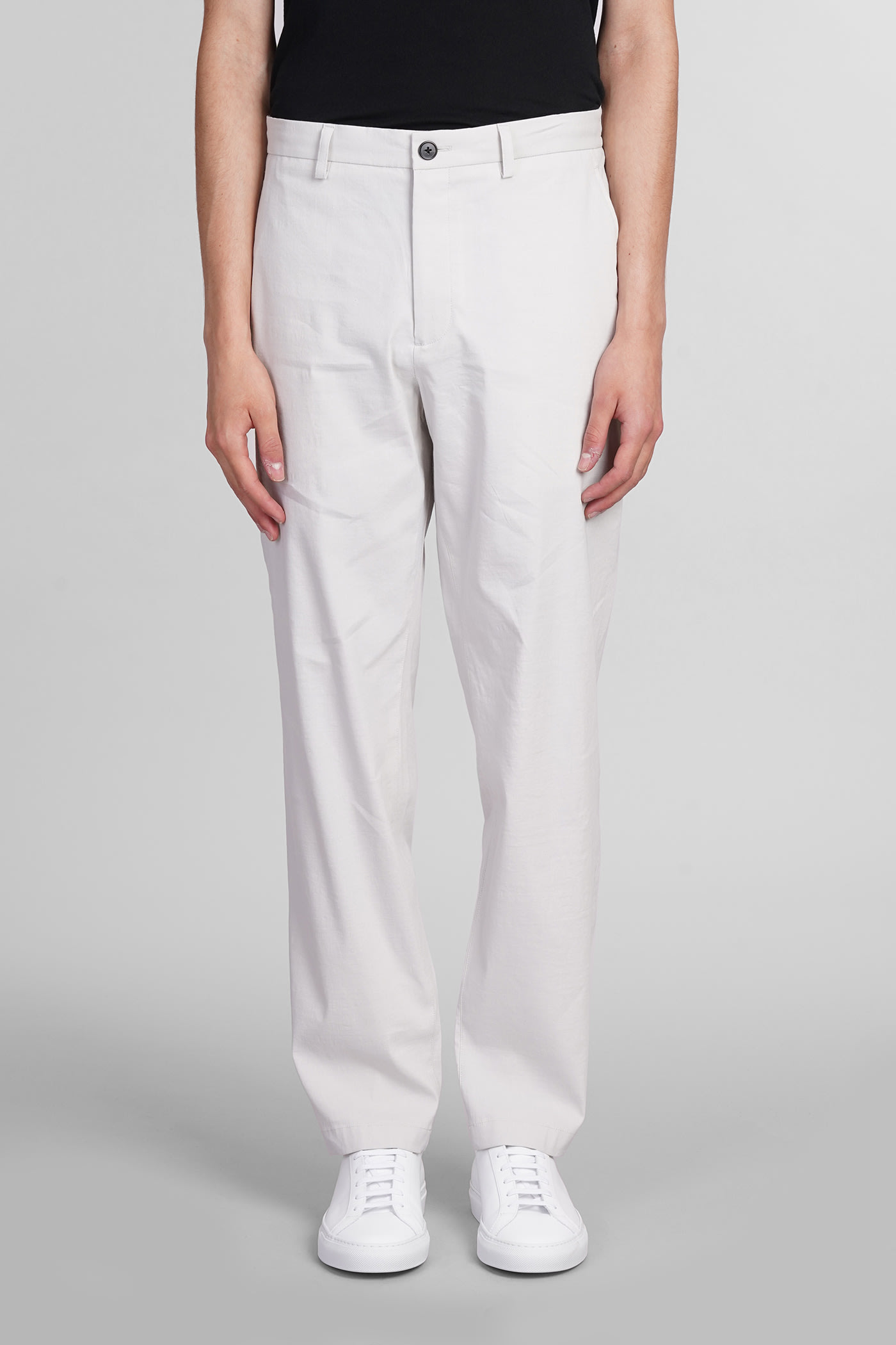 Pants In Grey Linen