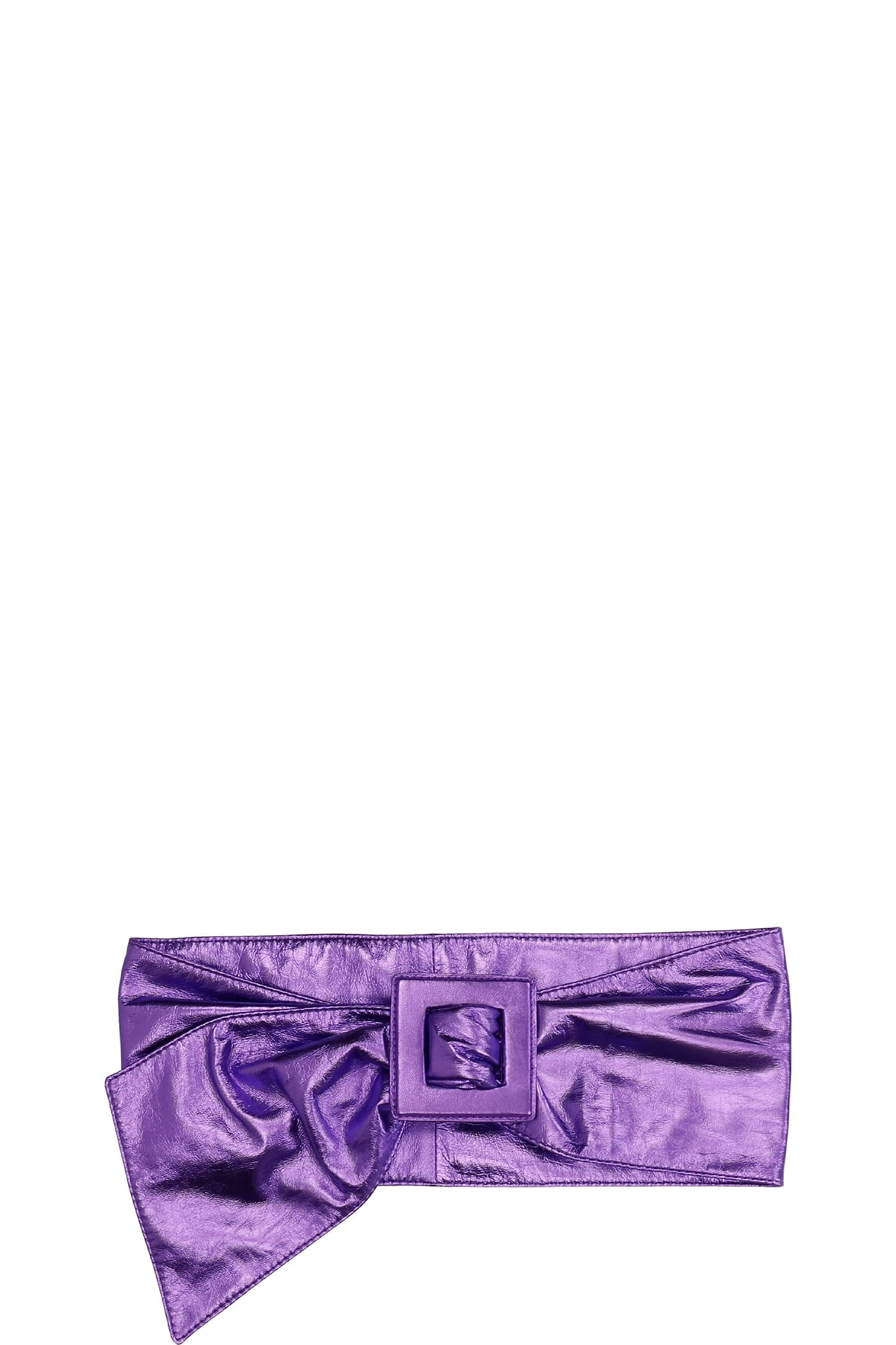 Alexandre Vauthier Belts In Viola Leather