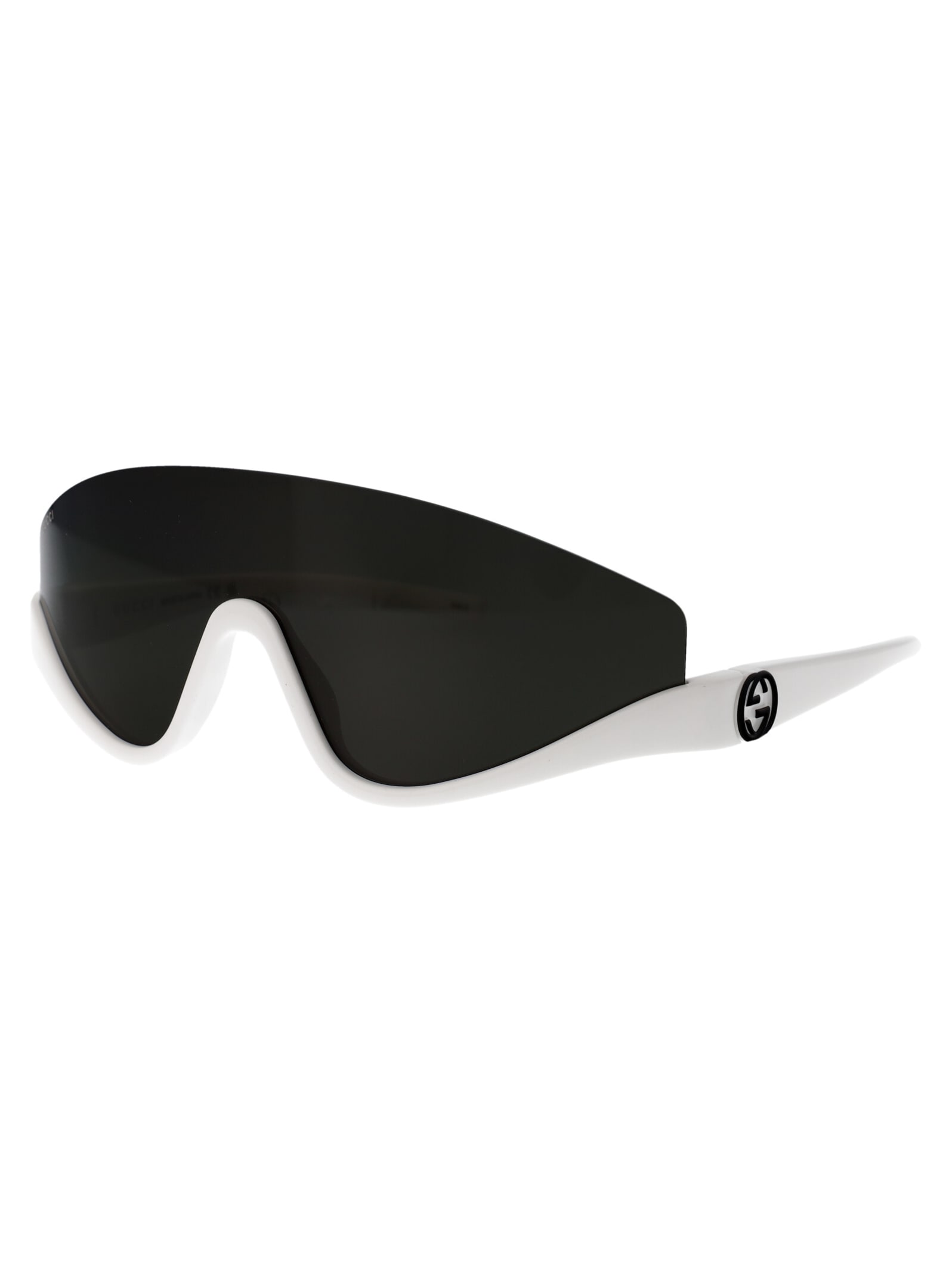 Shop Gucci Gg1650s Sunglasses In 007 White White Grey