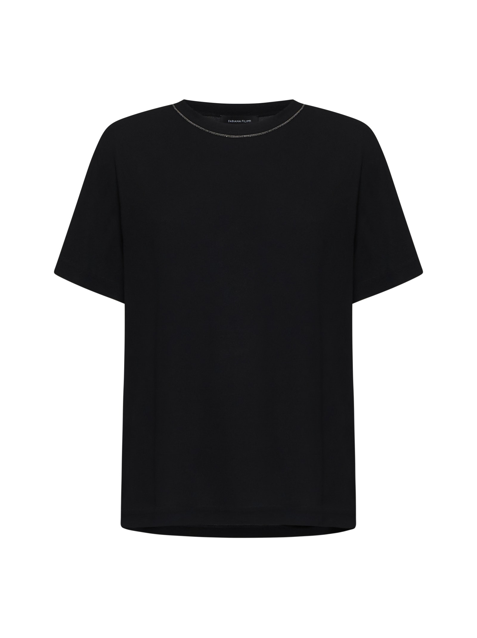 Shop Fabiana Filippi T-shirt In Black