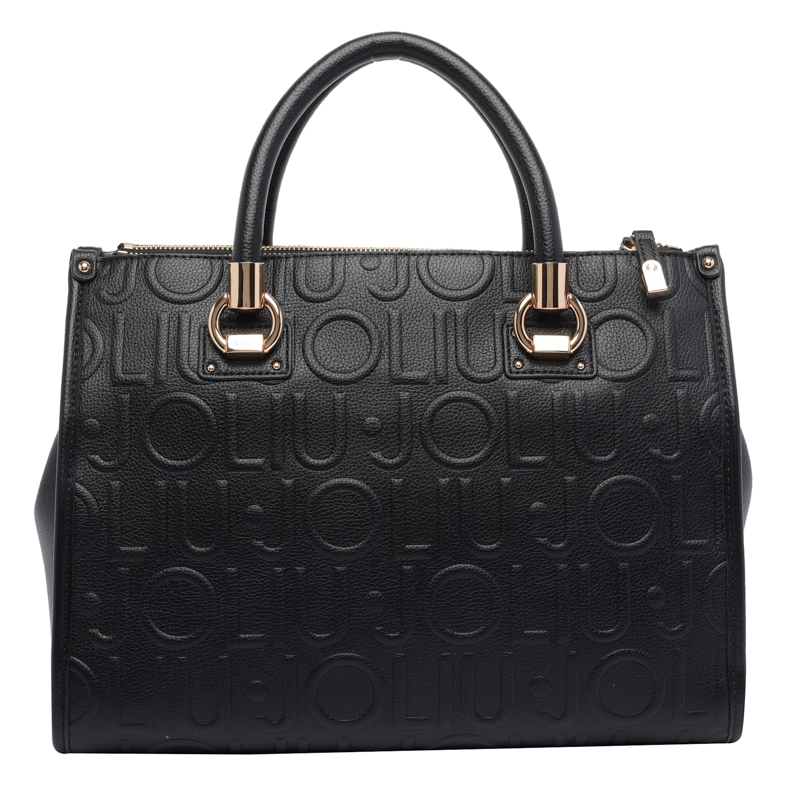 Liu •jo Embossed-logo Tote Bag In Black