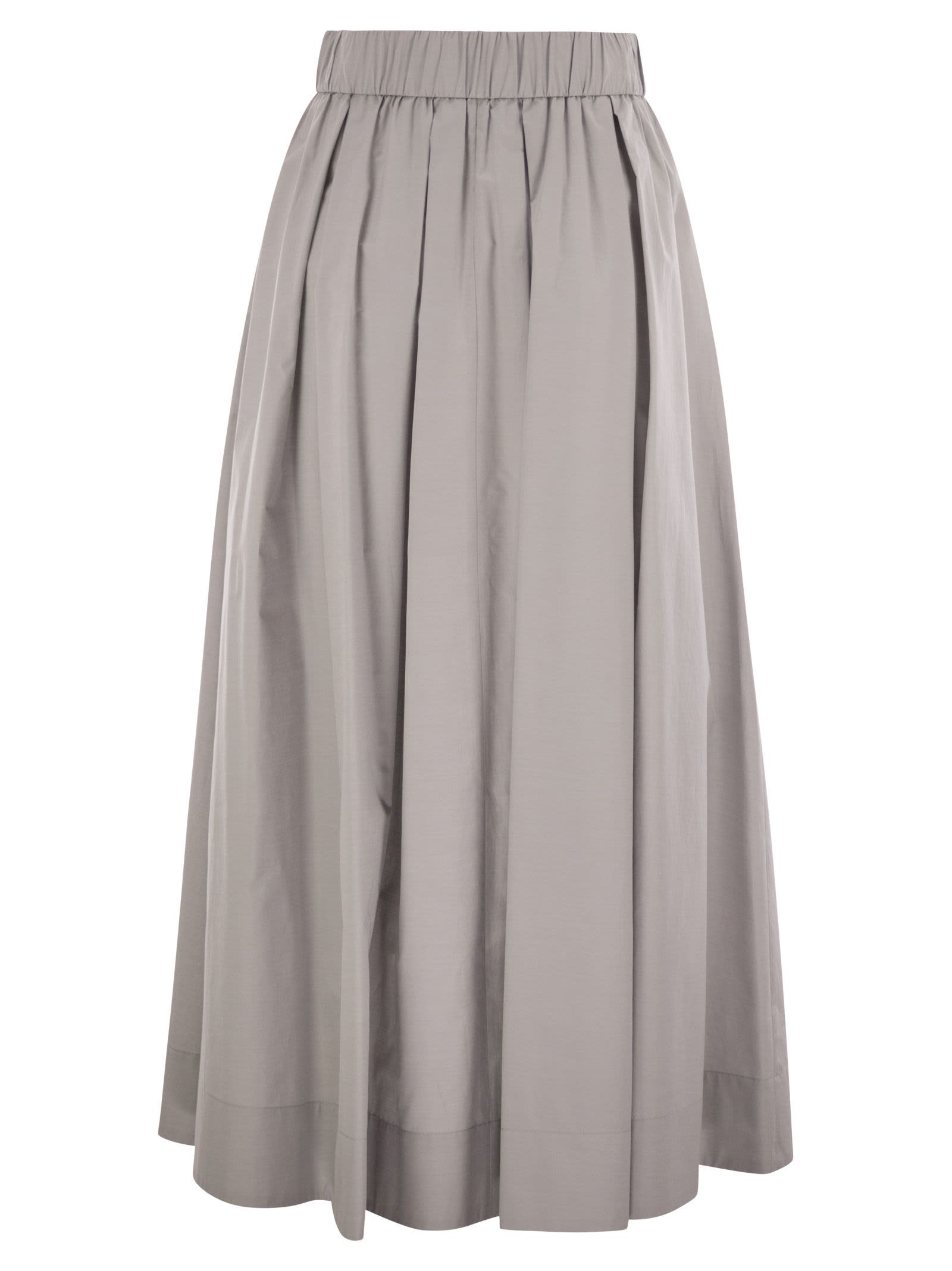 Peserico Women Long Skirt In Lightweight Canvas Parachute