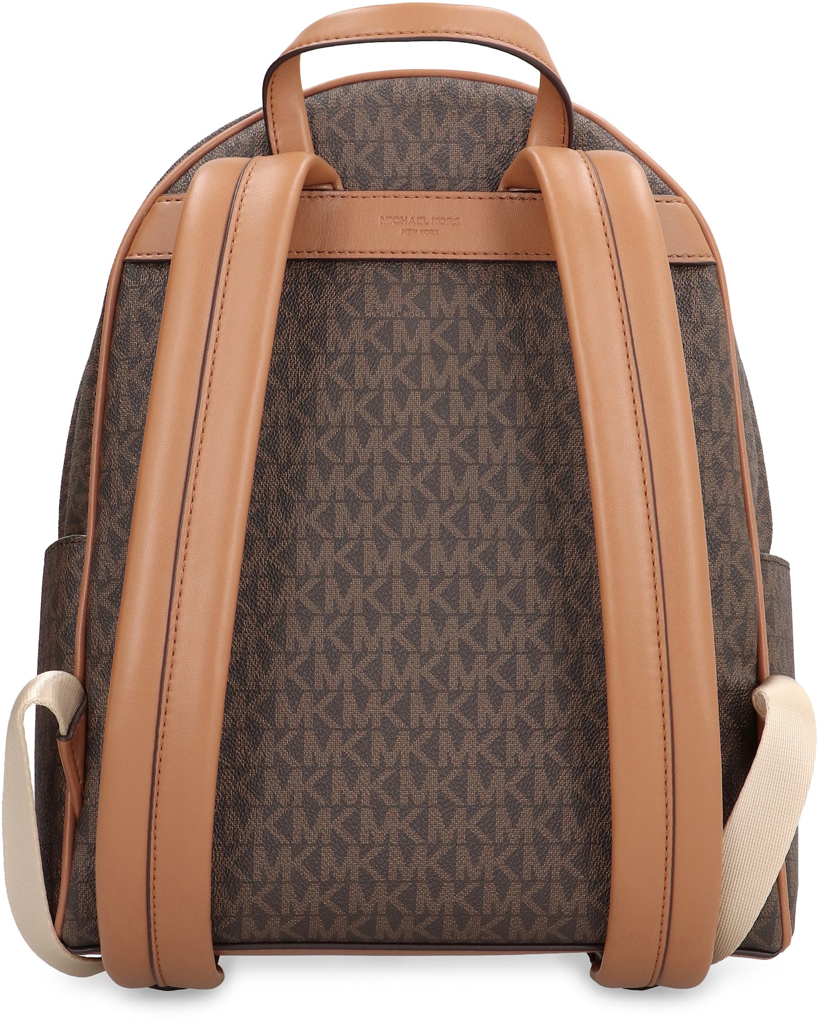 Shop Michael Michael Kors Bex Medio Coated Canvas Backpack In Brown