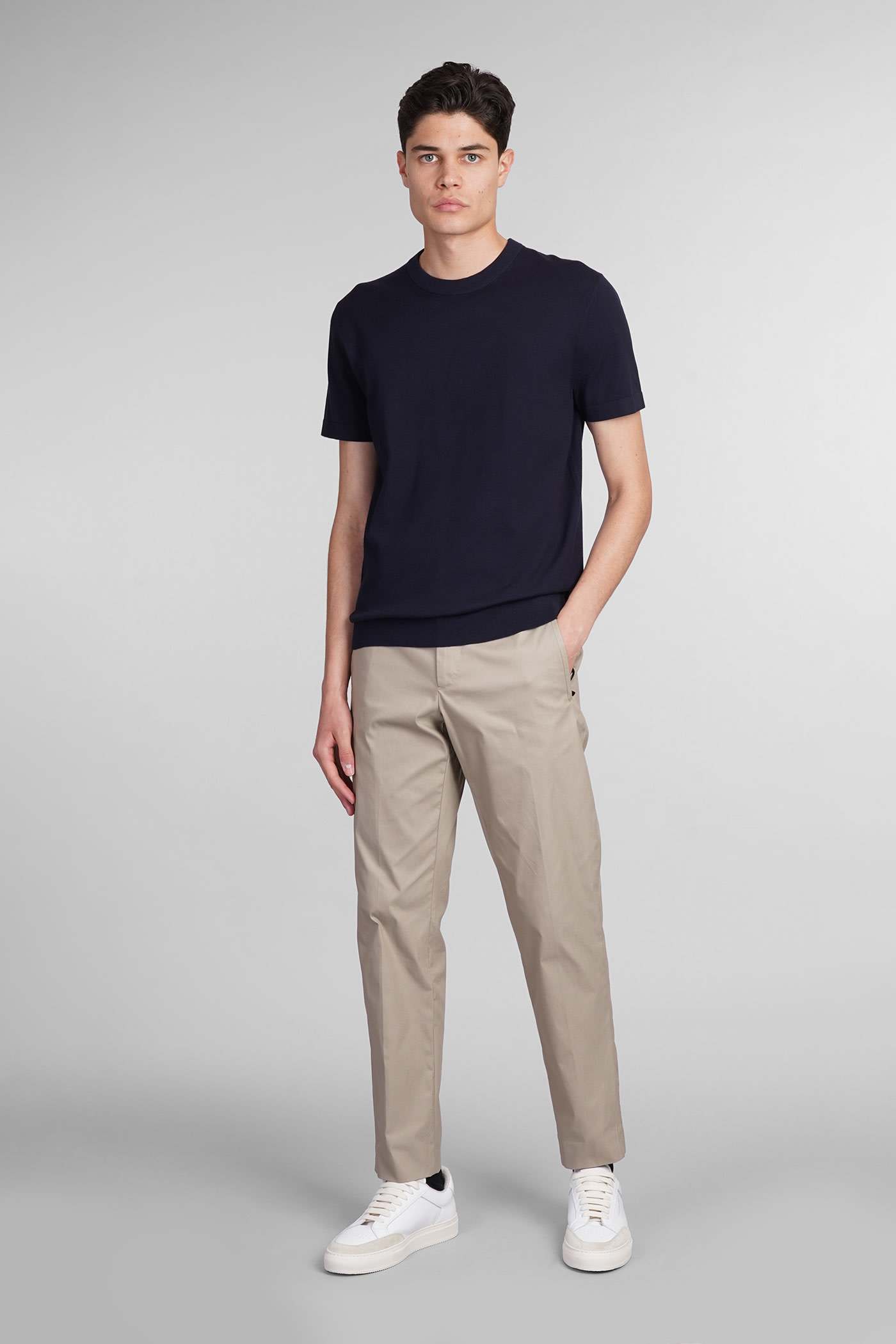 Shop Theory T-shirt In Blue Viscose
