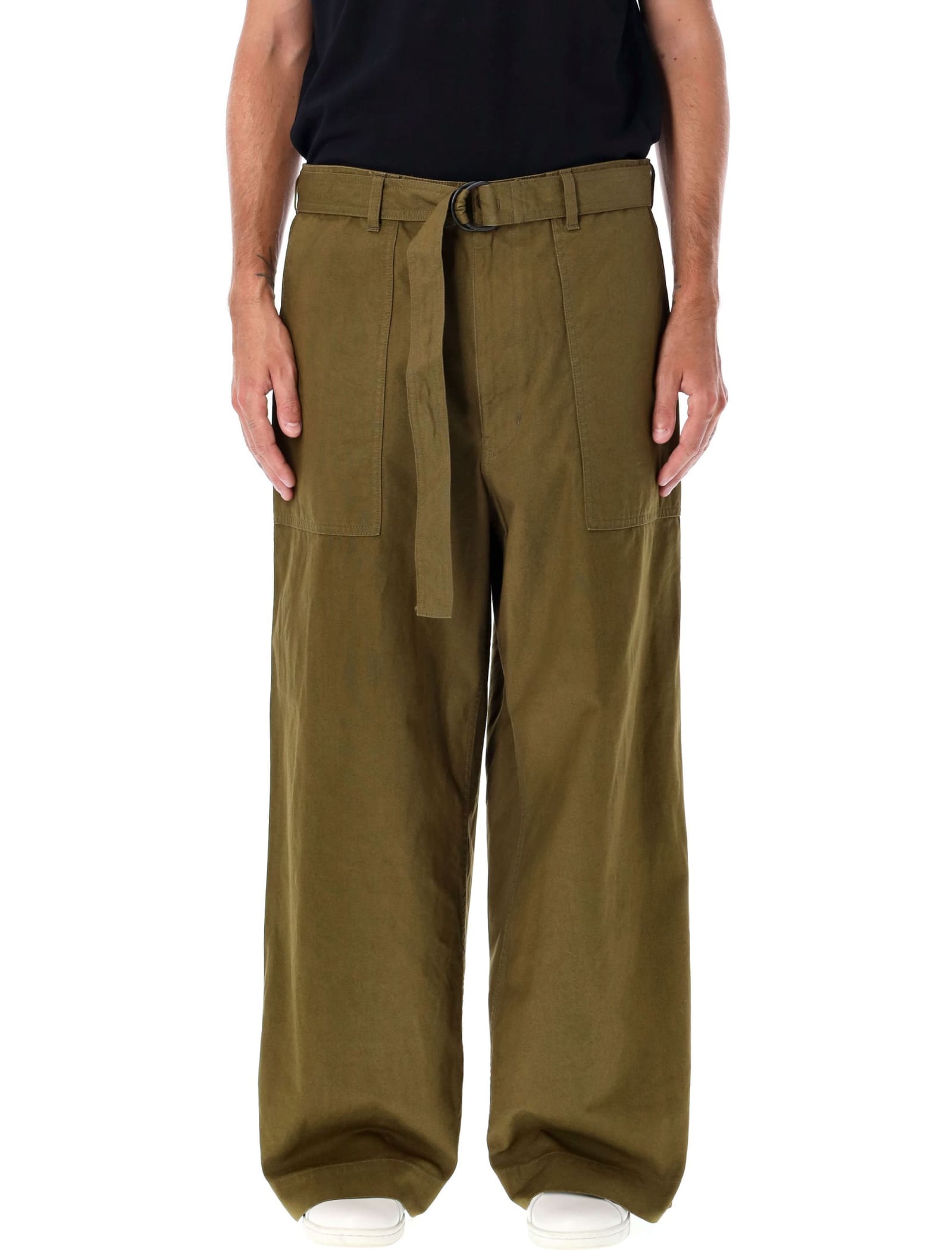 Shop Comme Des Garçons Homme Deux Cargo Pants In Khaki