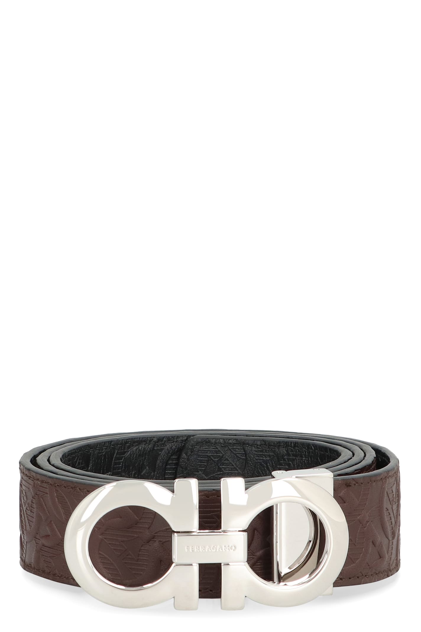 Gancini Reversible Leather Belt