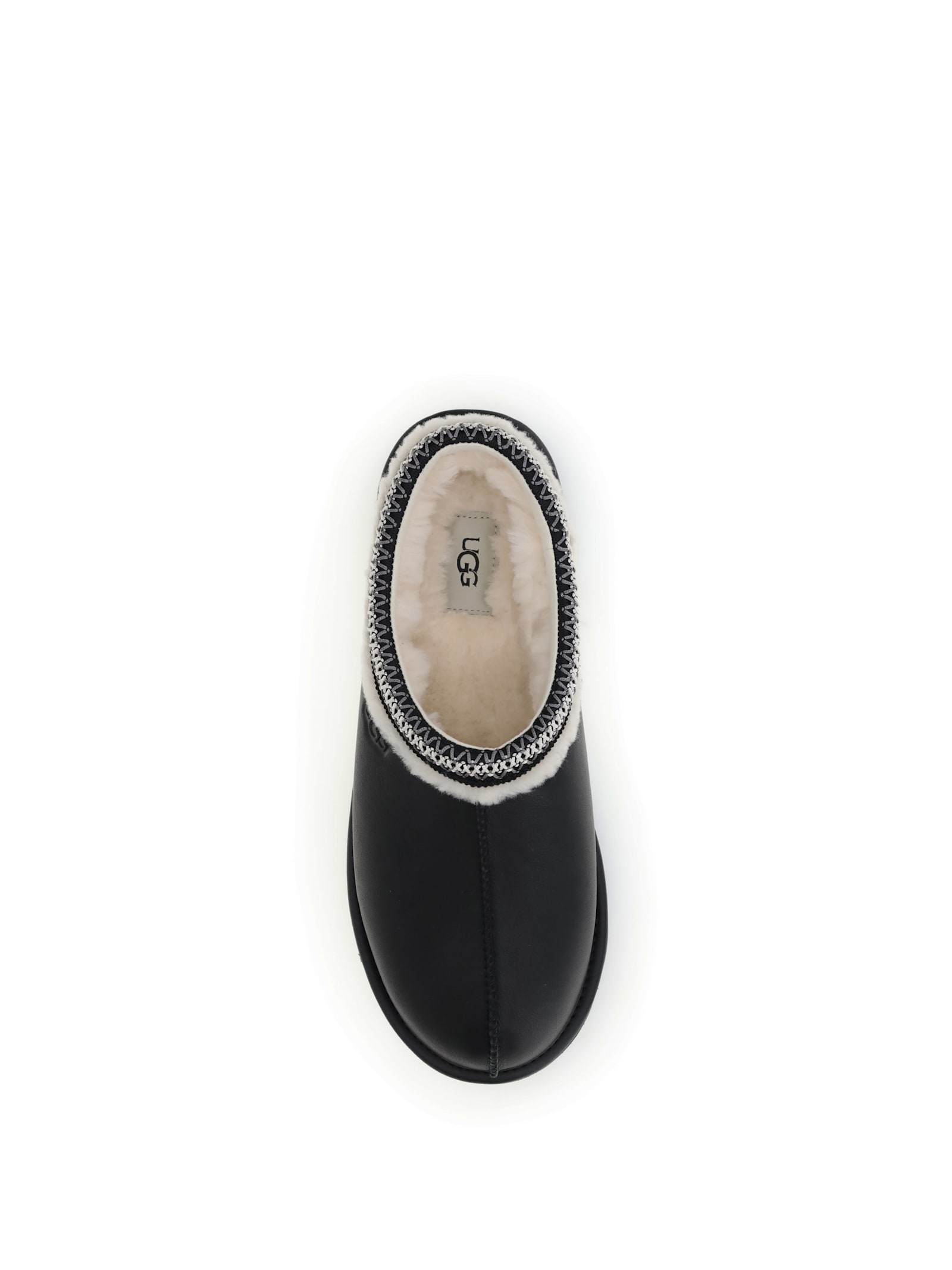 Ugg Round Toe Flat Sole Embroidered Sandals In Blue