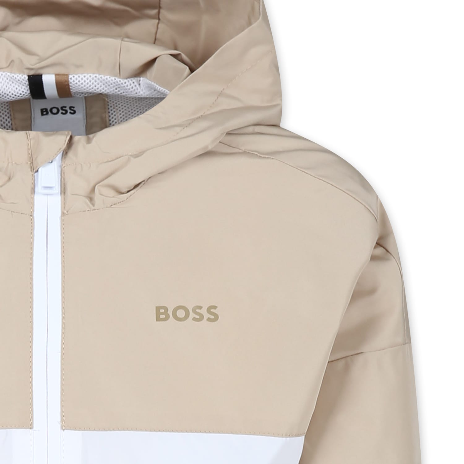 Hugo Boss Two-tone Bomber Jacket In Multicolor
