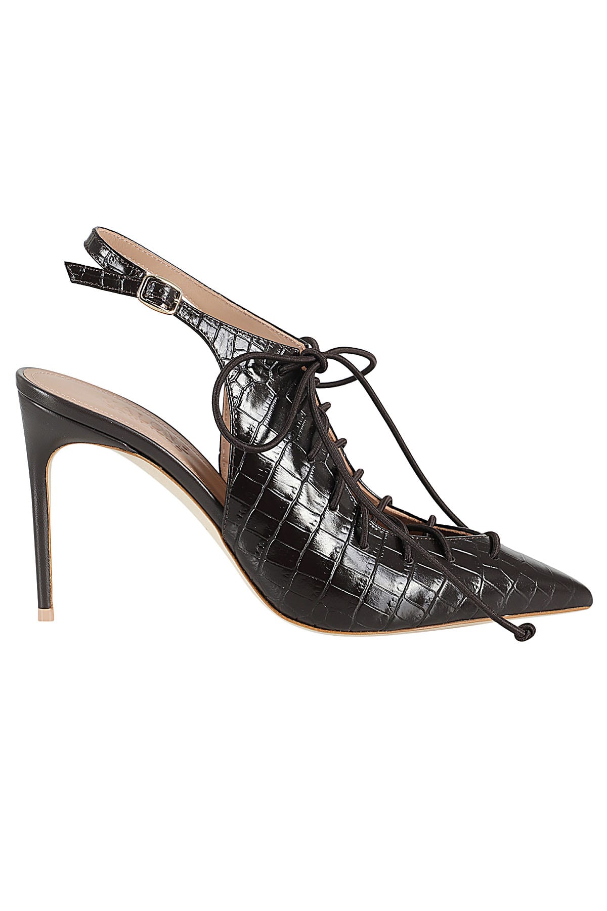 Shop Malone Souliers Alia 90 In Ebony