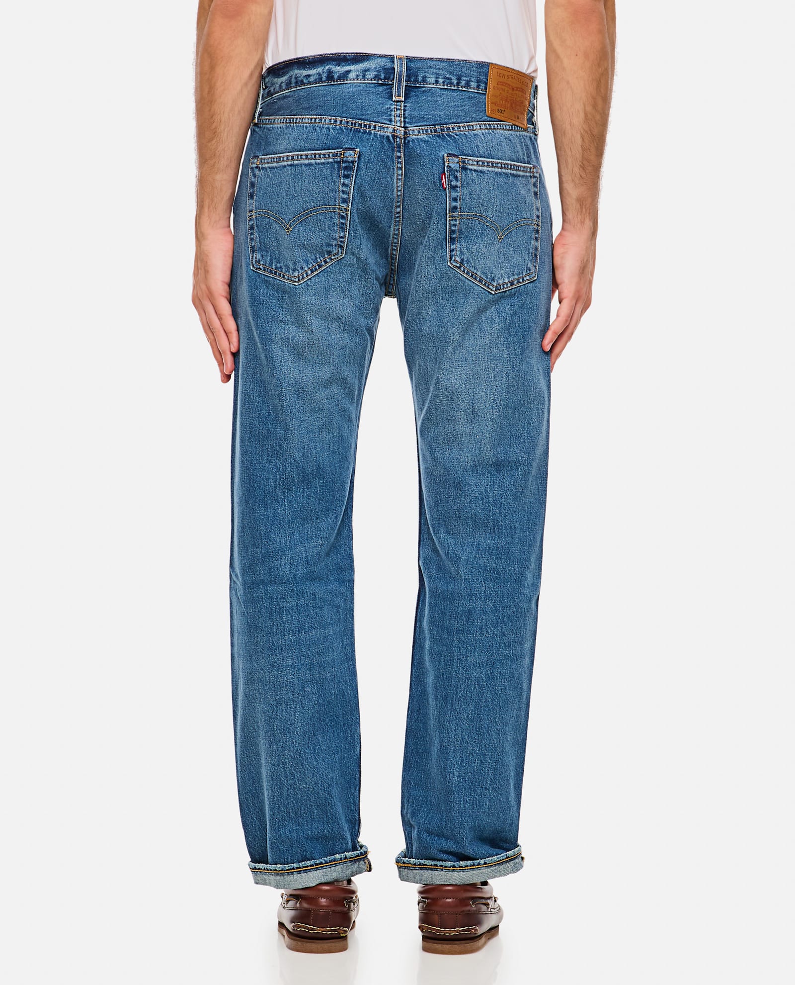 Levi's 501 Original Serlvage Jeans In Blue