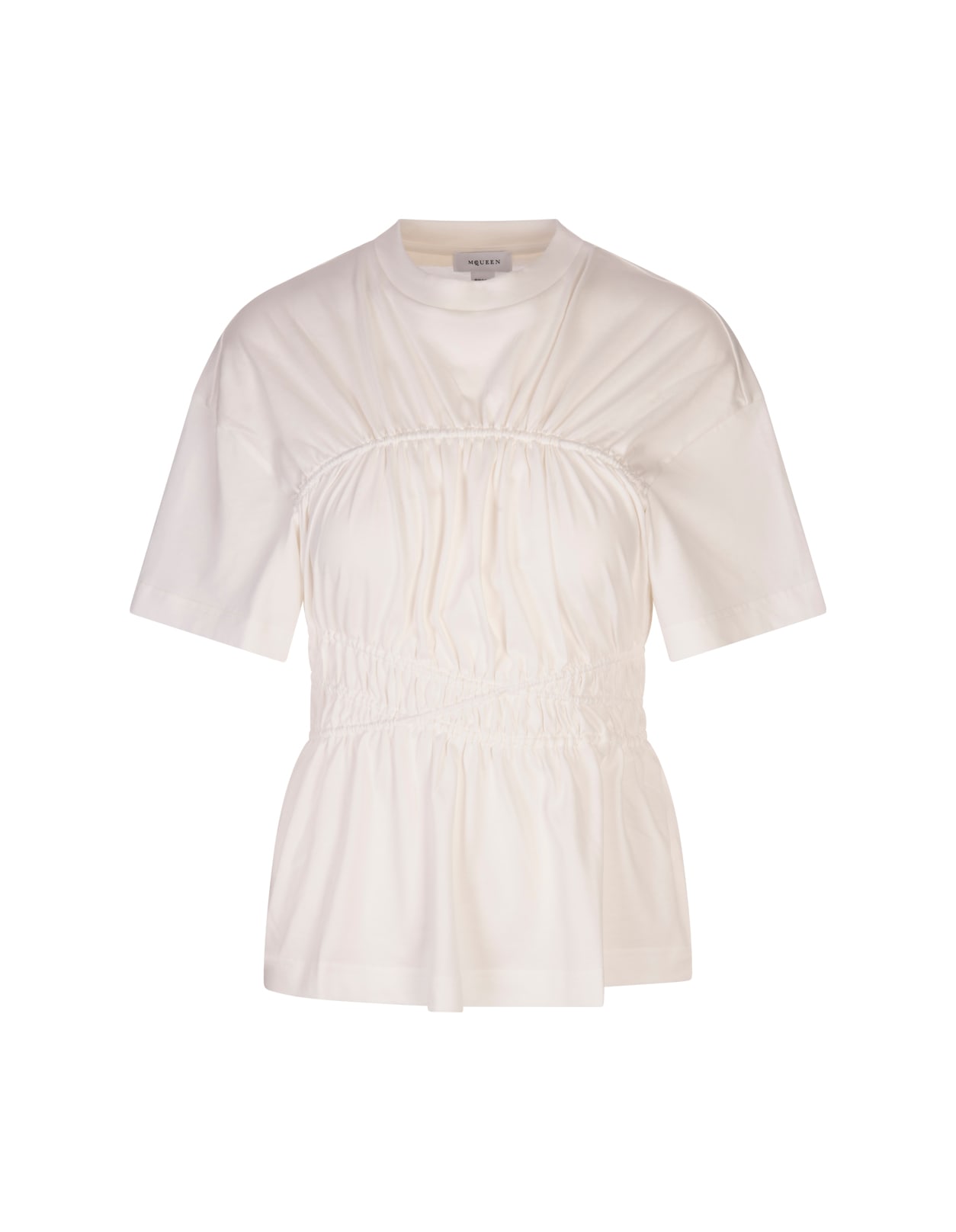 Optic White Ruffle T-shirt