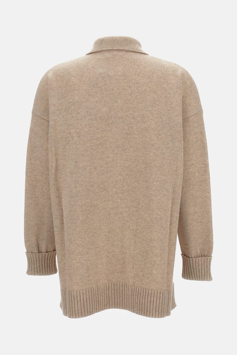 Max Mara Pure Cashmere Shirt In Neutral